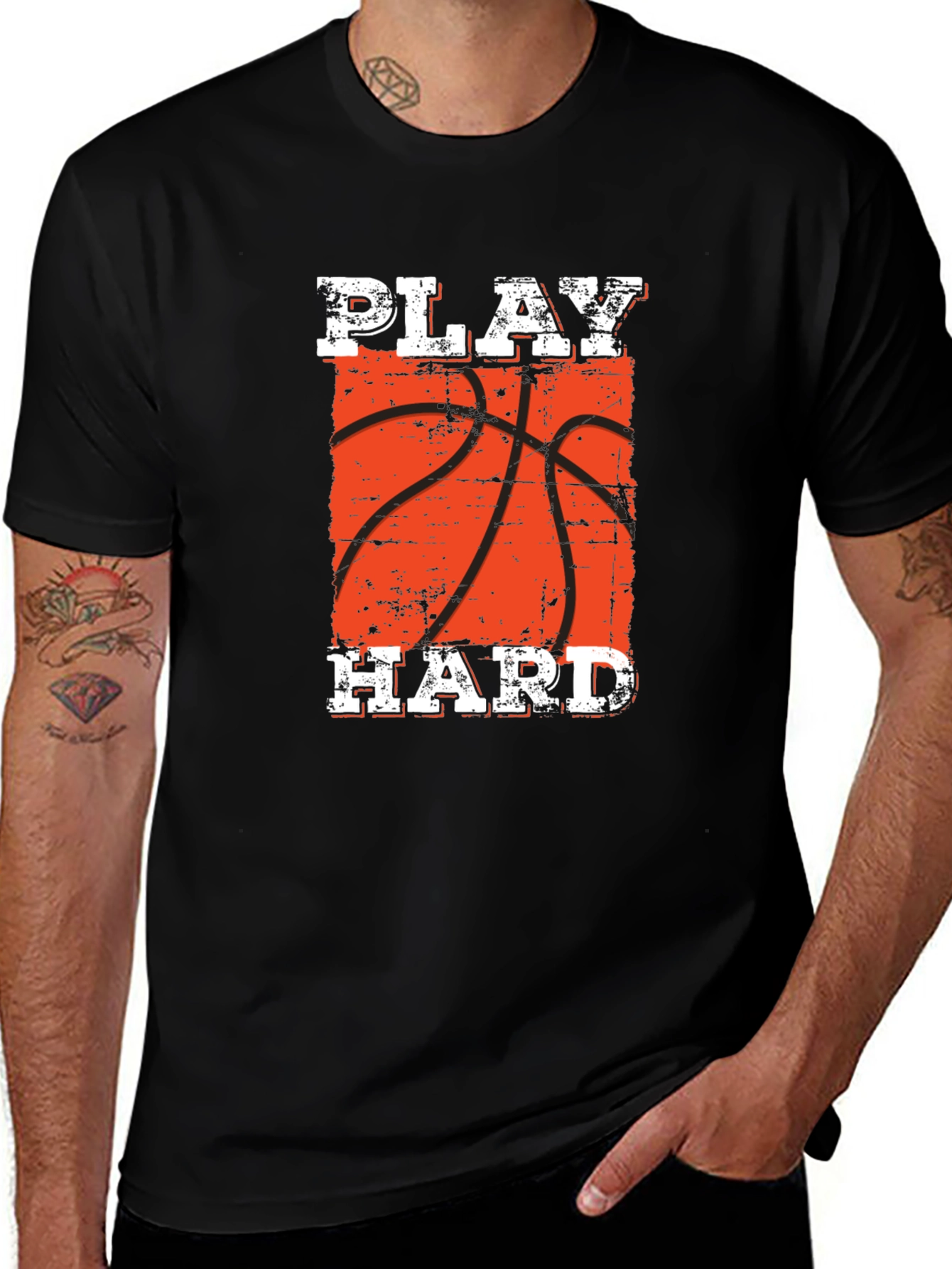 Play Hard Basketball Graphic T-Shirt