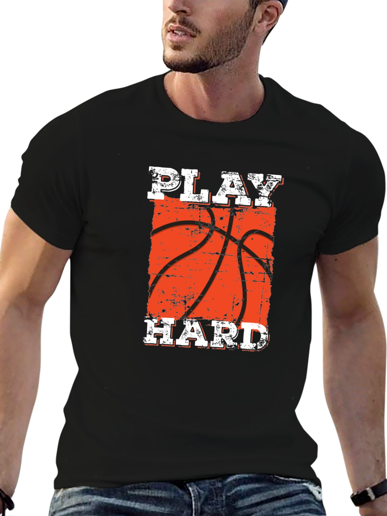 Play Hard Basketball Graphic T-Shirt