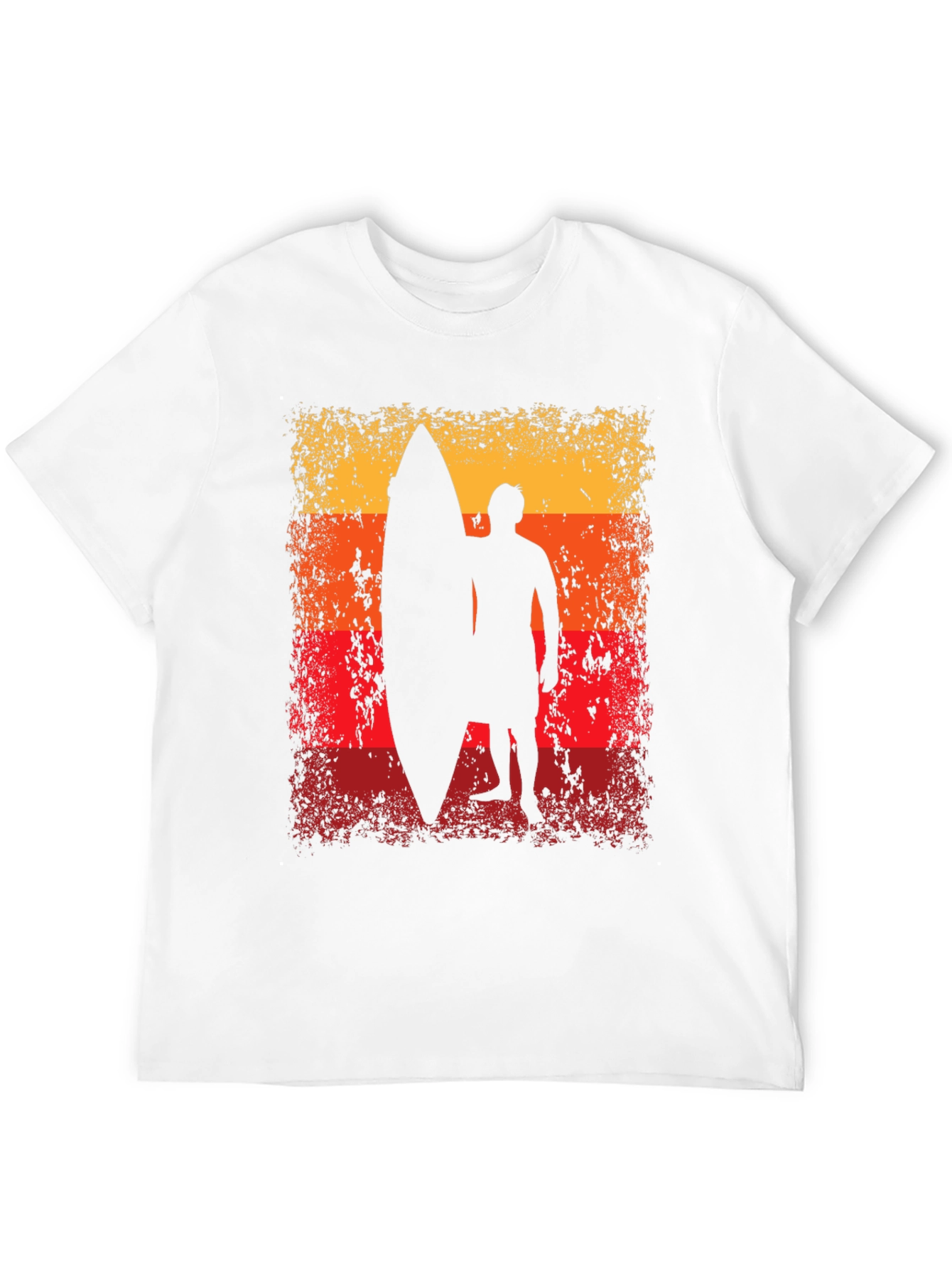 Sunset Surfer Graphic Tee - Black