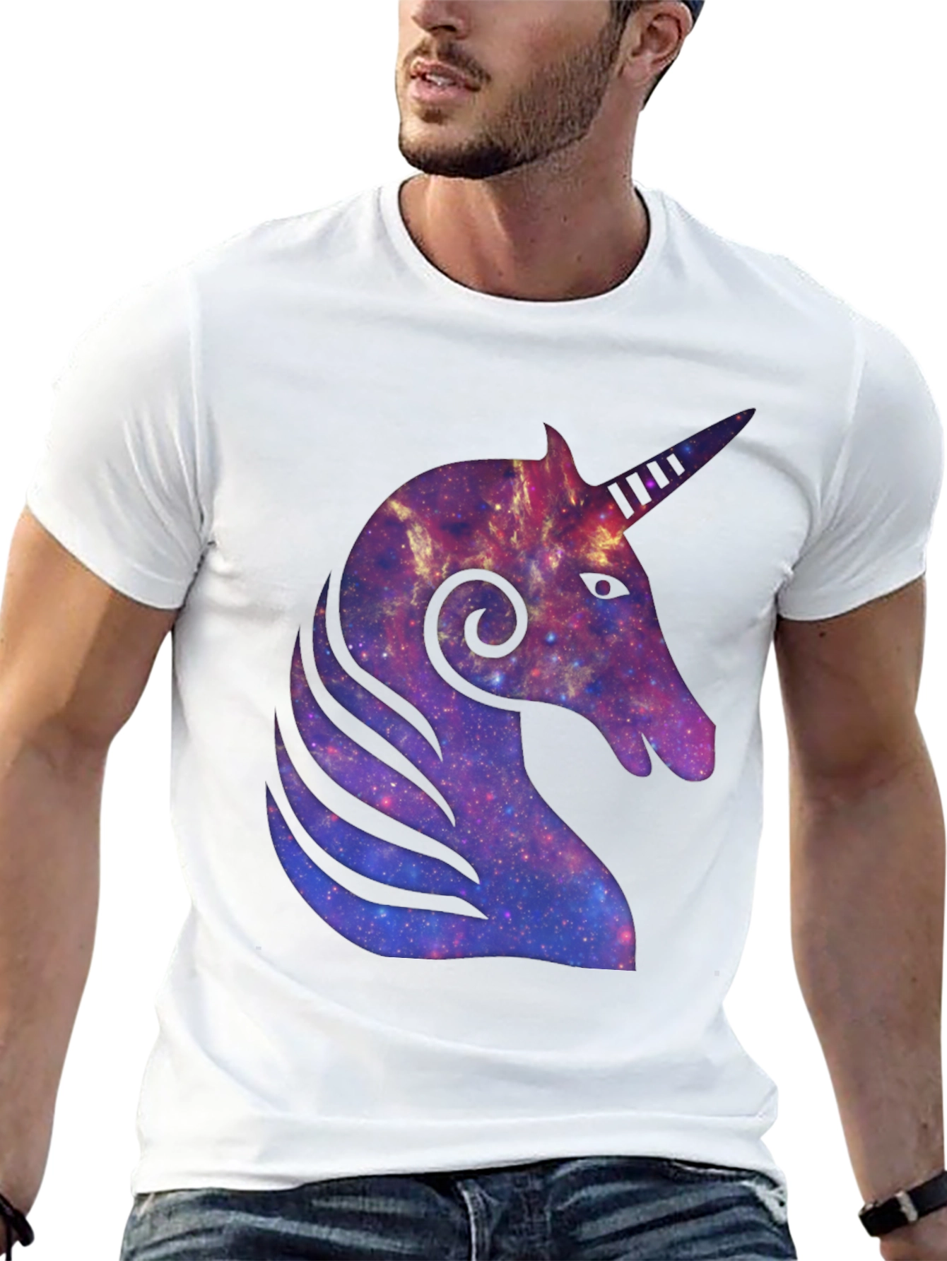 Galaxy Unicorn Graphic T-Shirt