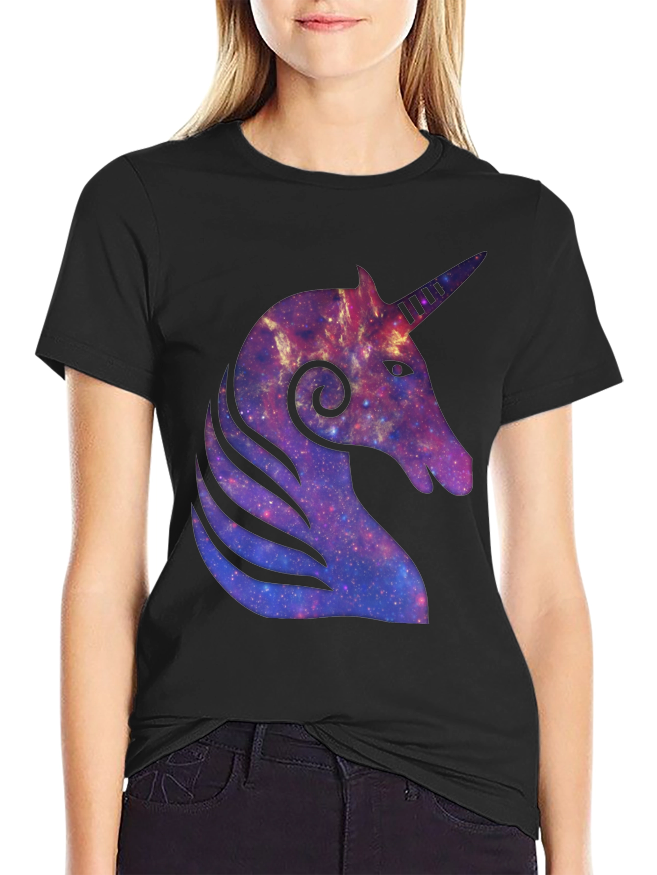 Galaxy Unicorn Graphic T-Shirt
