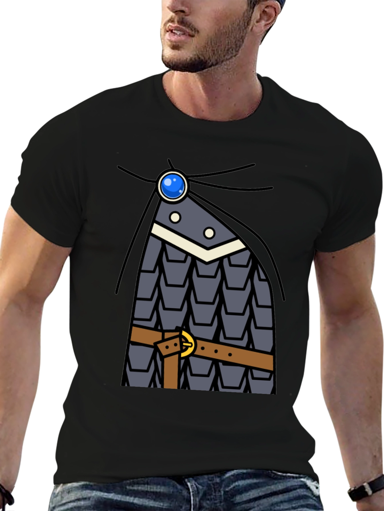 Knight Armor Graphic Tee - Costume T-Shirt