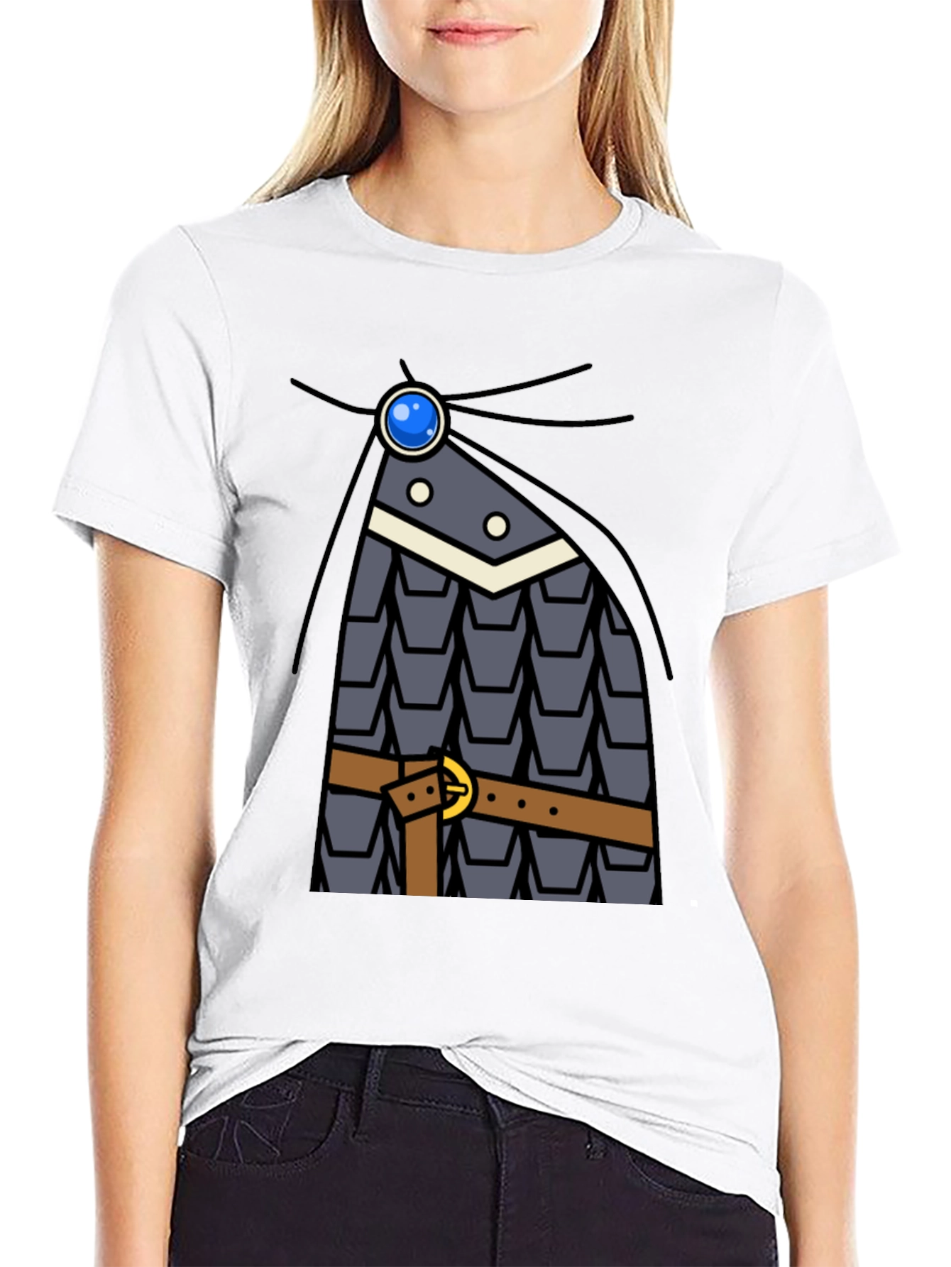Knight Armor Graphic Tee - Costume T-Shirt