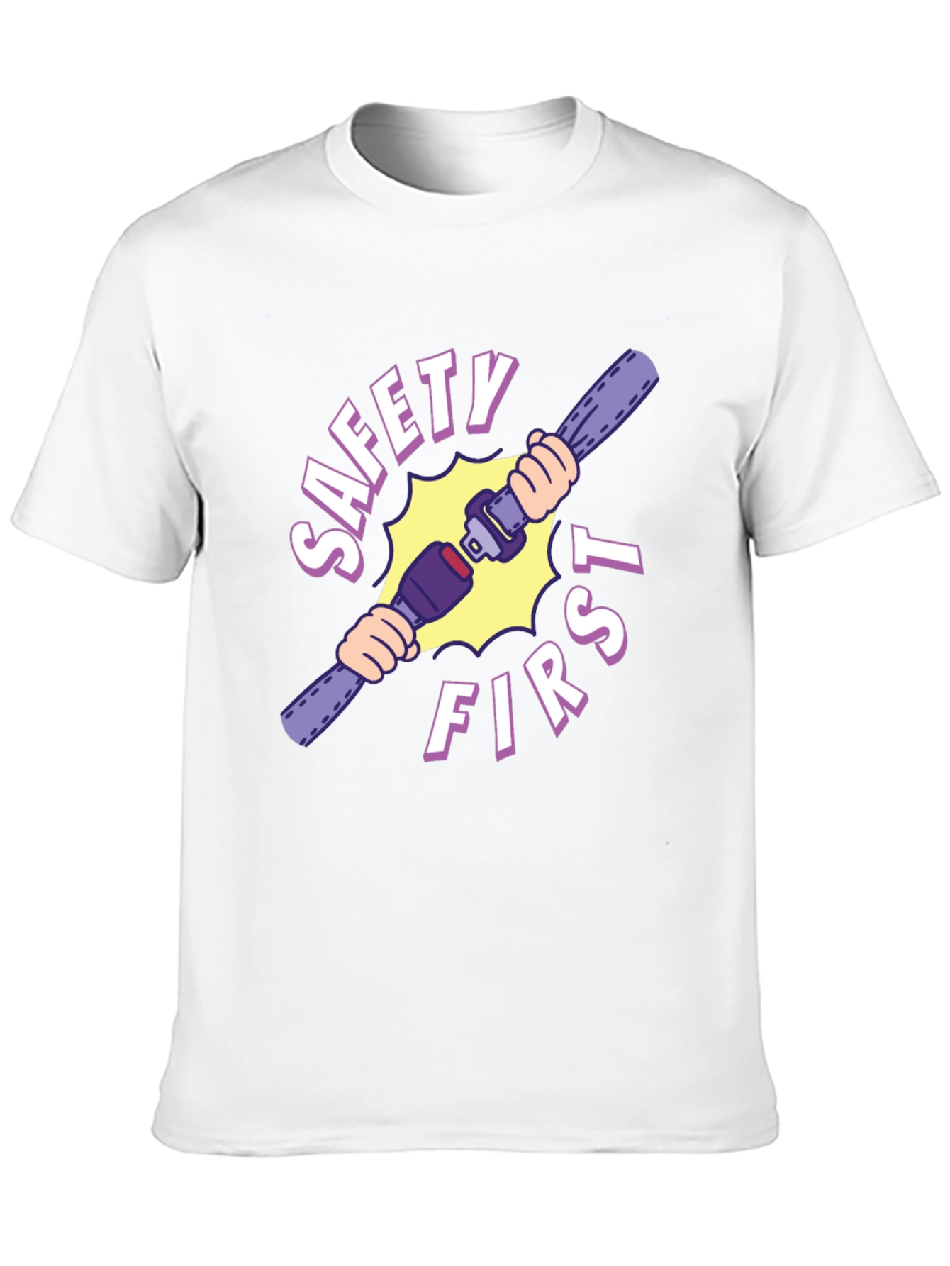 Safety First Graphic Tee - Black Unisex T-Shirt