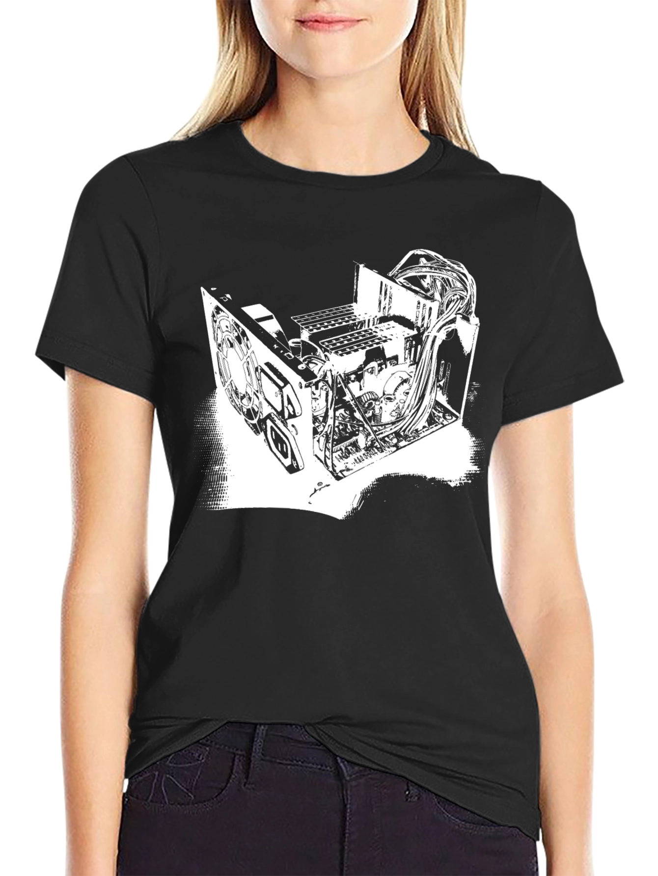 Tech Circuitry T-Shirt - Bold Graphic Tee