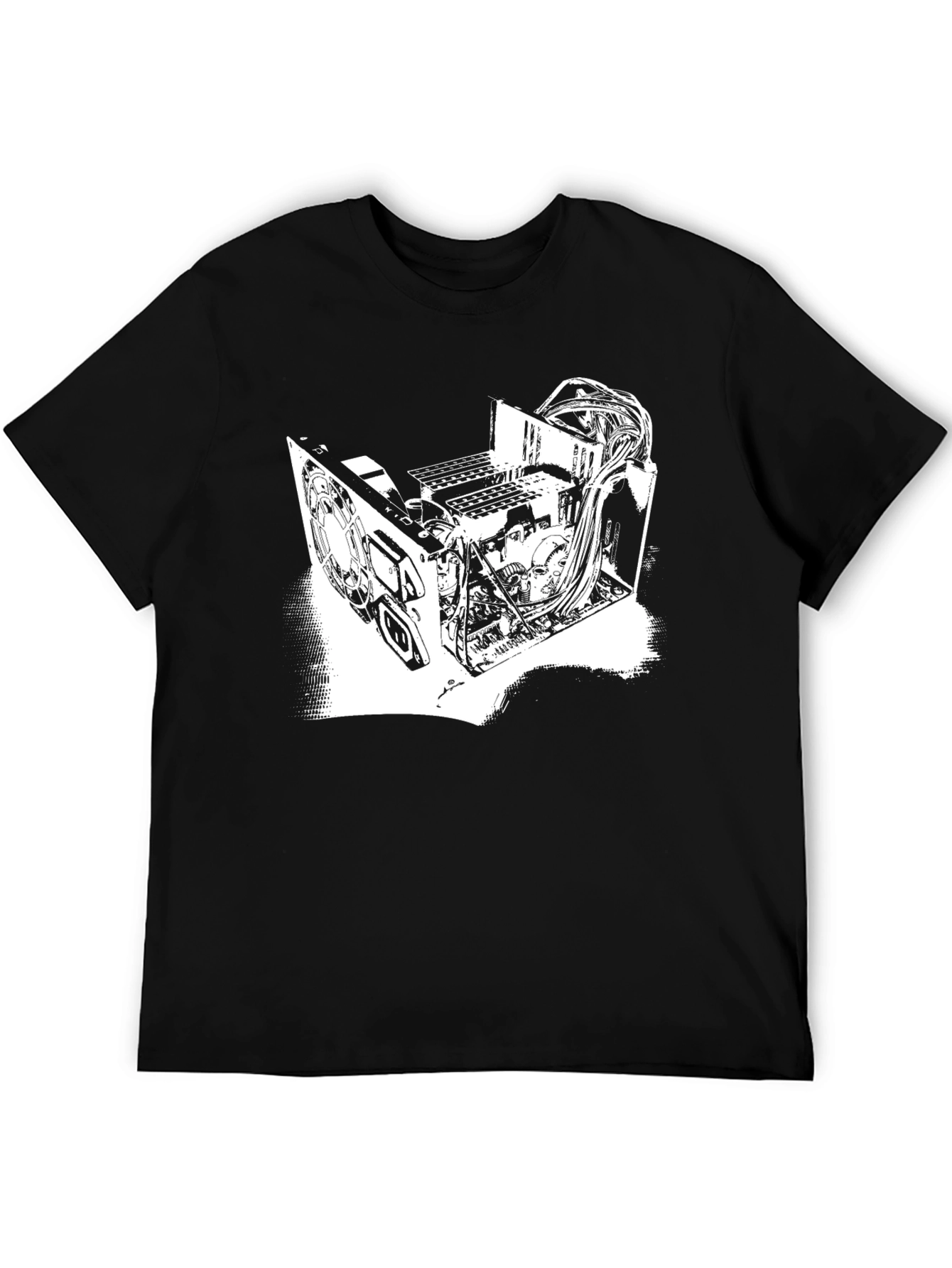 Tech Circuitry T-Shirt - Bold Graphic Tee