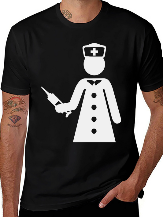 Funny Nurse T-Shirt - Graphic Tee - Black