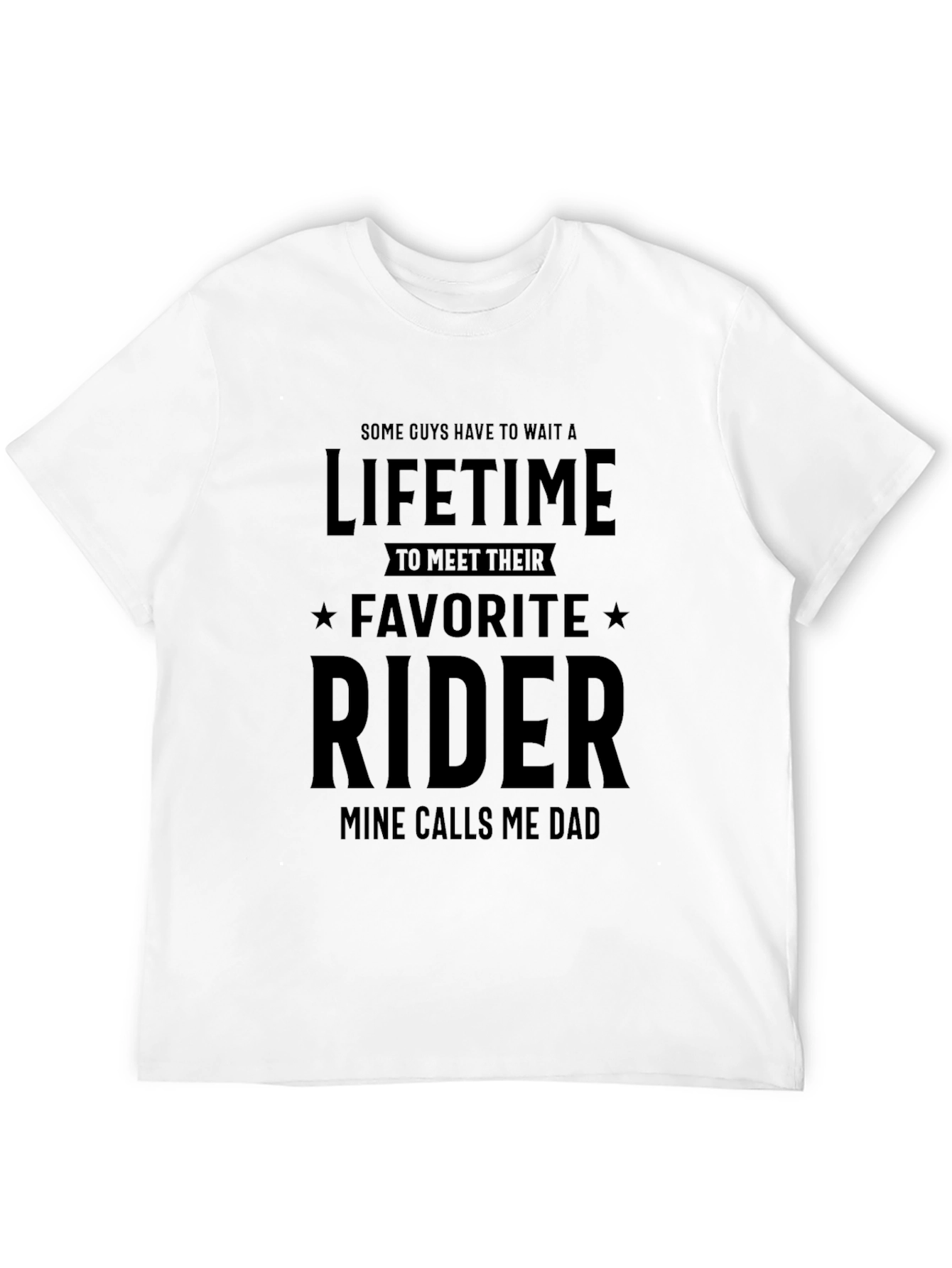 Favorite Rider Dad T-Shirt - Black Cotton Tee