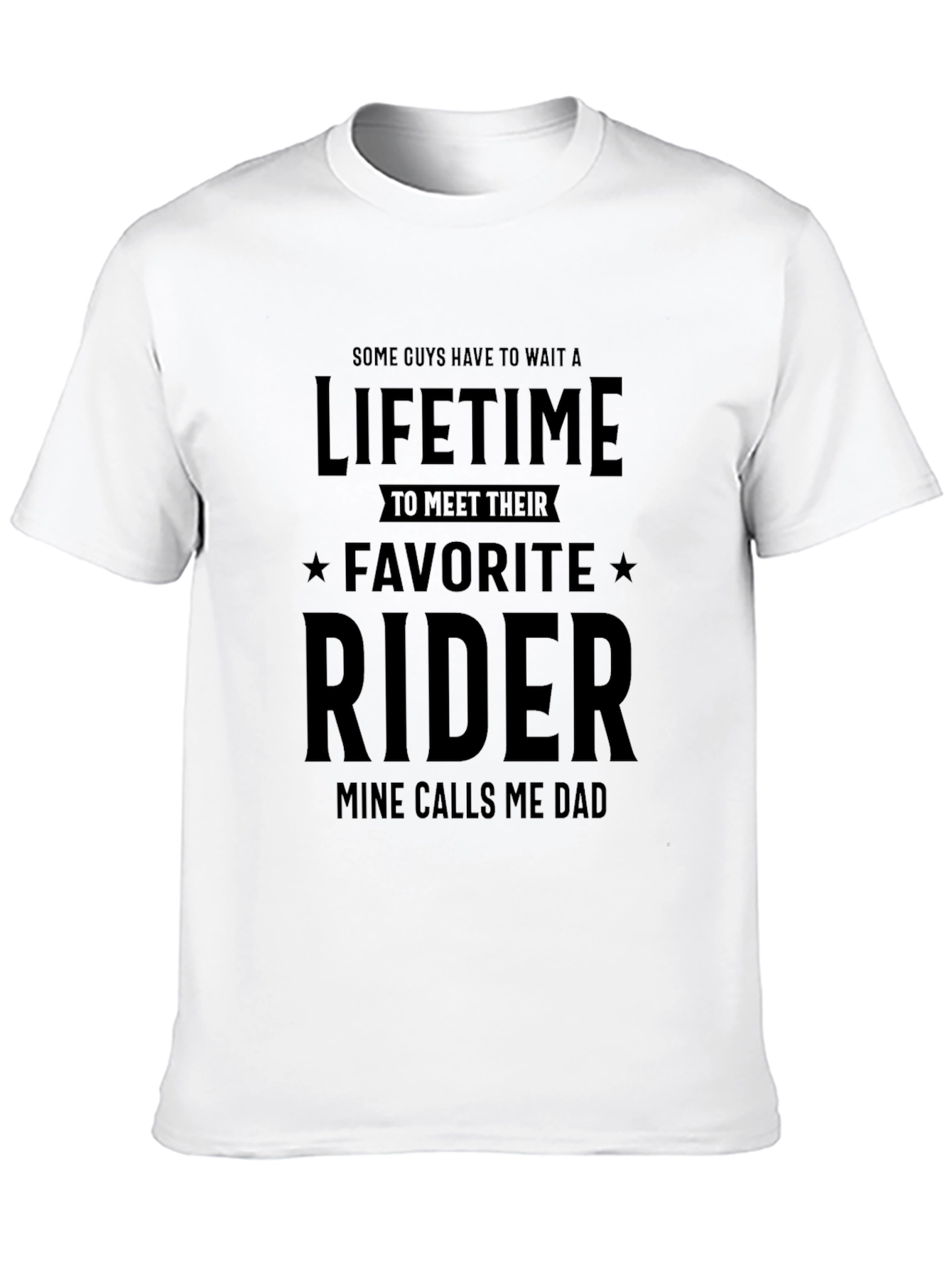 Favorite Rider Dad T-Shirt - Black Cotton Tee