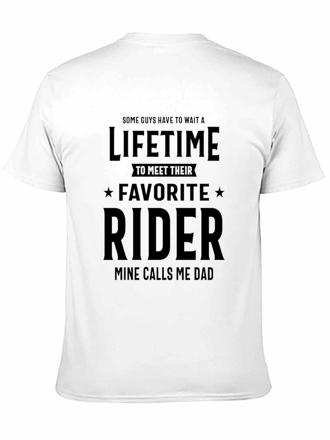 Favorite Rider Dad T-Shirt - Black Cotton Tee