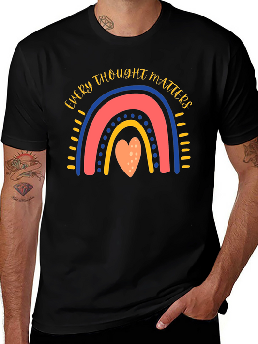 Every Thought Matters Rainbow Graphic Tee