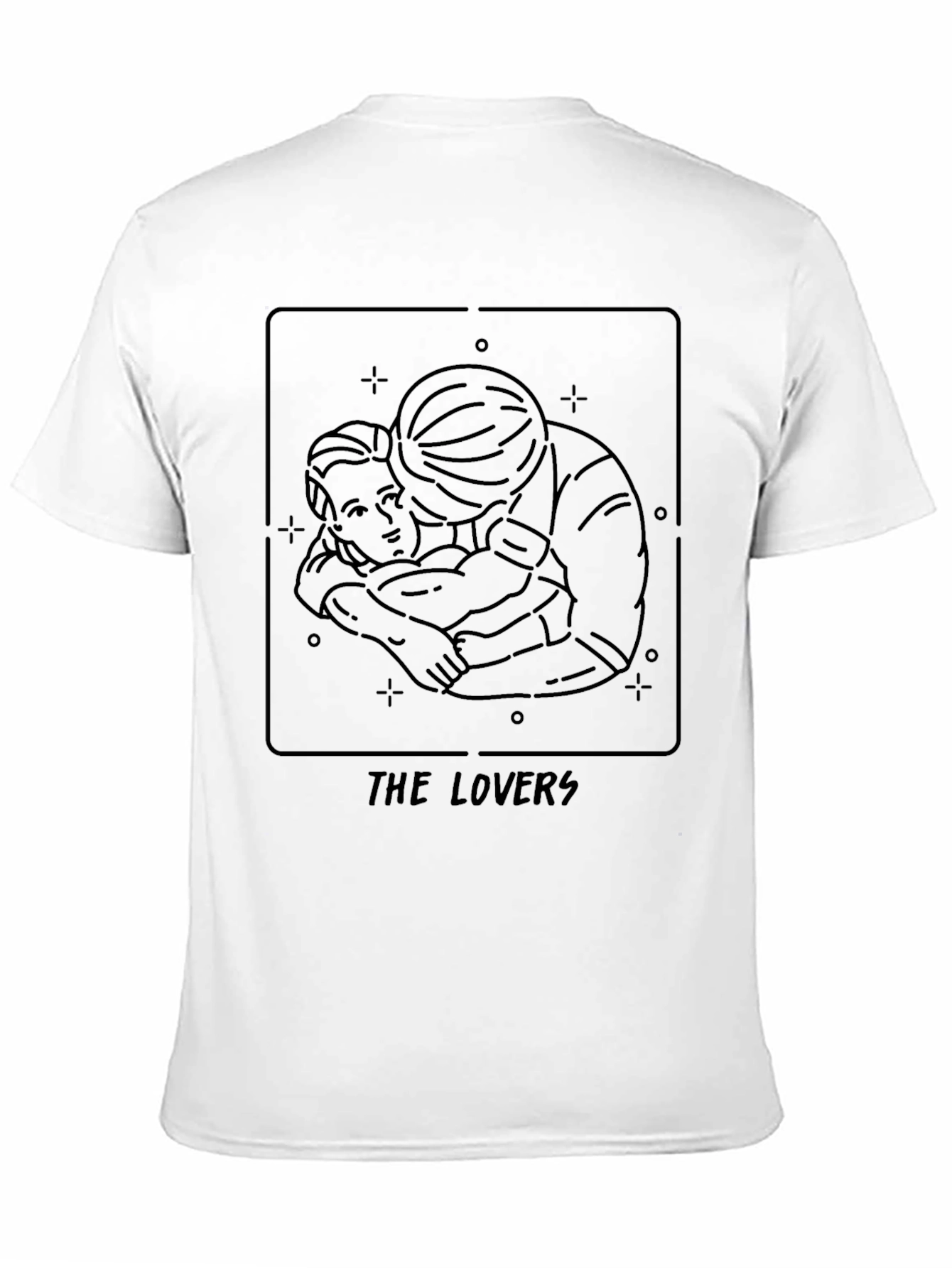 The Lovers Graphic Tee - Classic Tarot Card Shirt