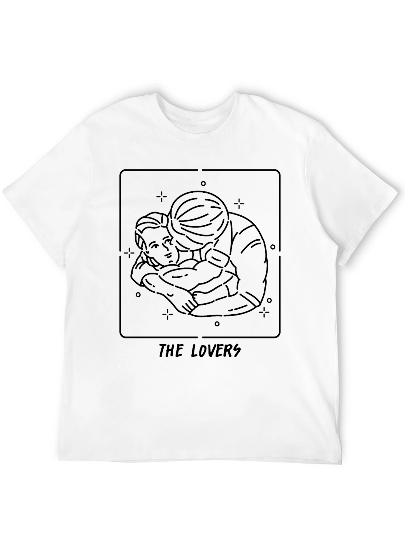 The Lovers Graphic Tee - Classic Tarot Card Shirt