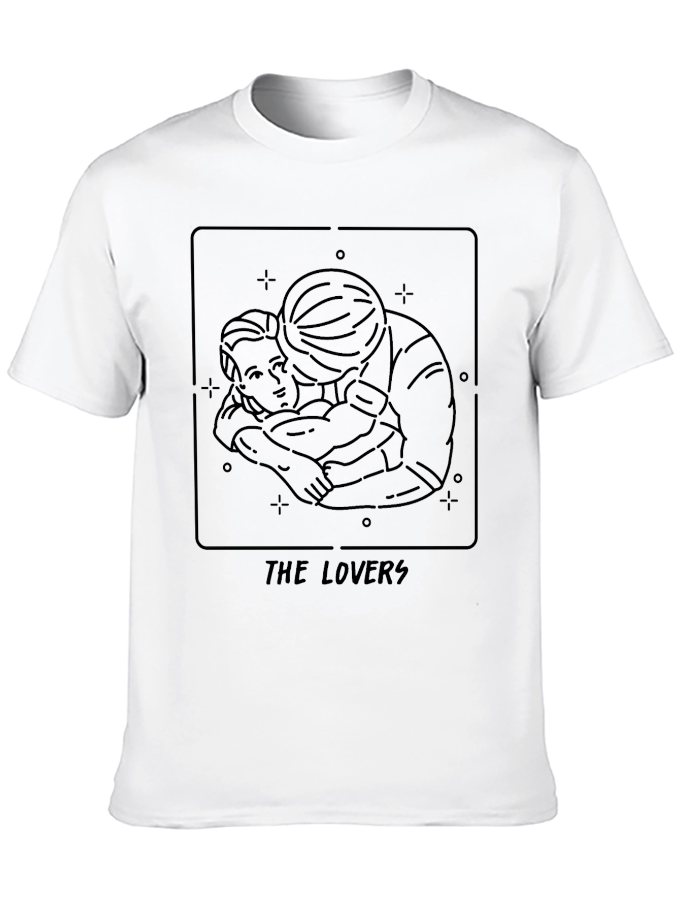 The Lovers Graphic Tee - Classic Tarot Card Shirt