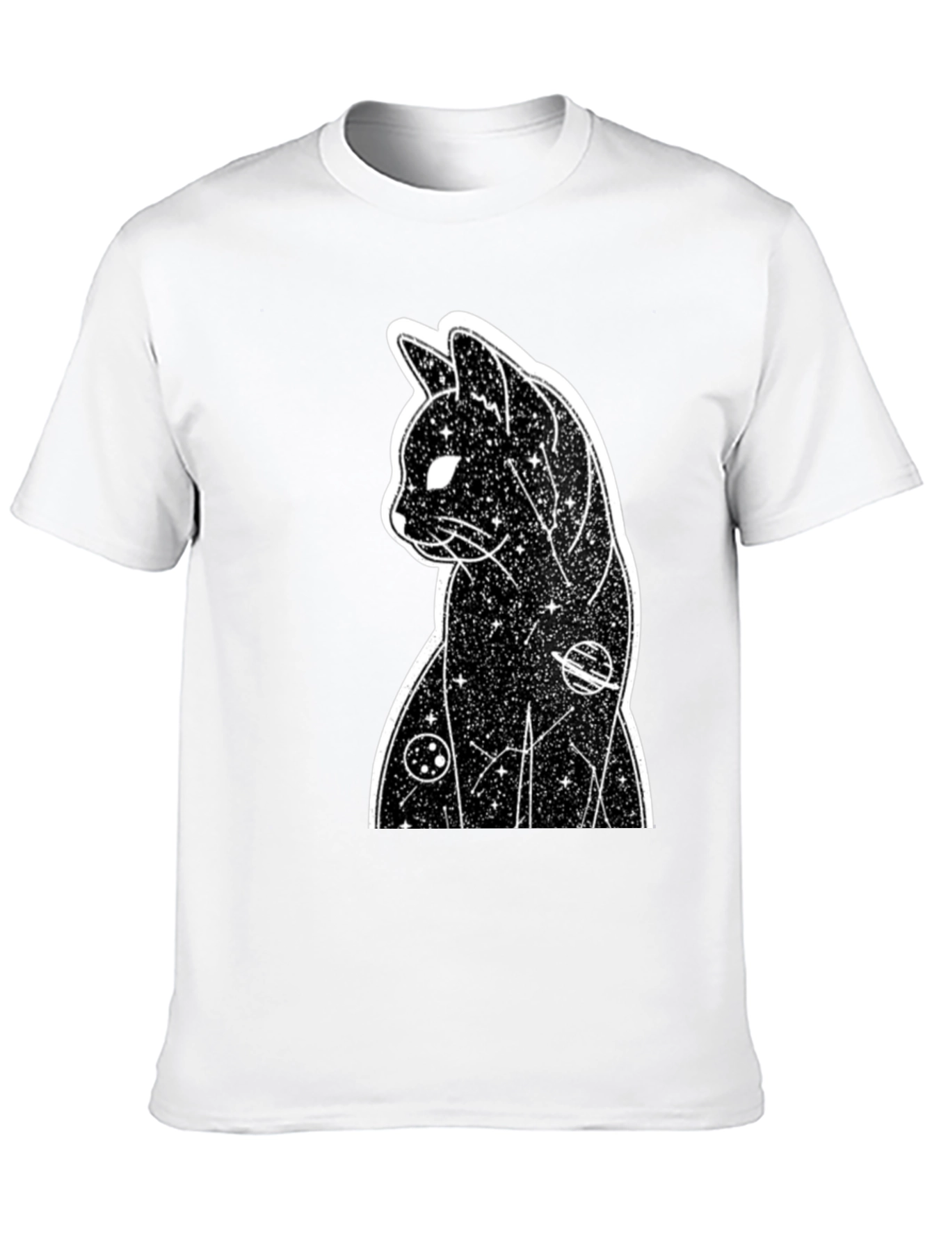 Cosmic Cat T-Shirt - Black
