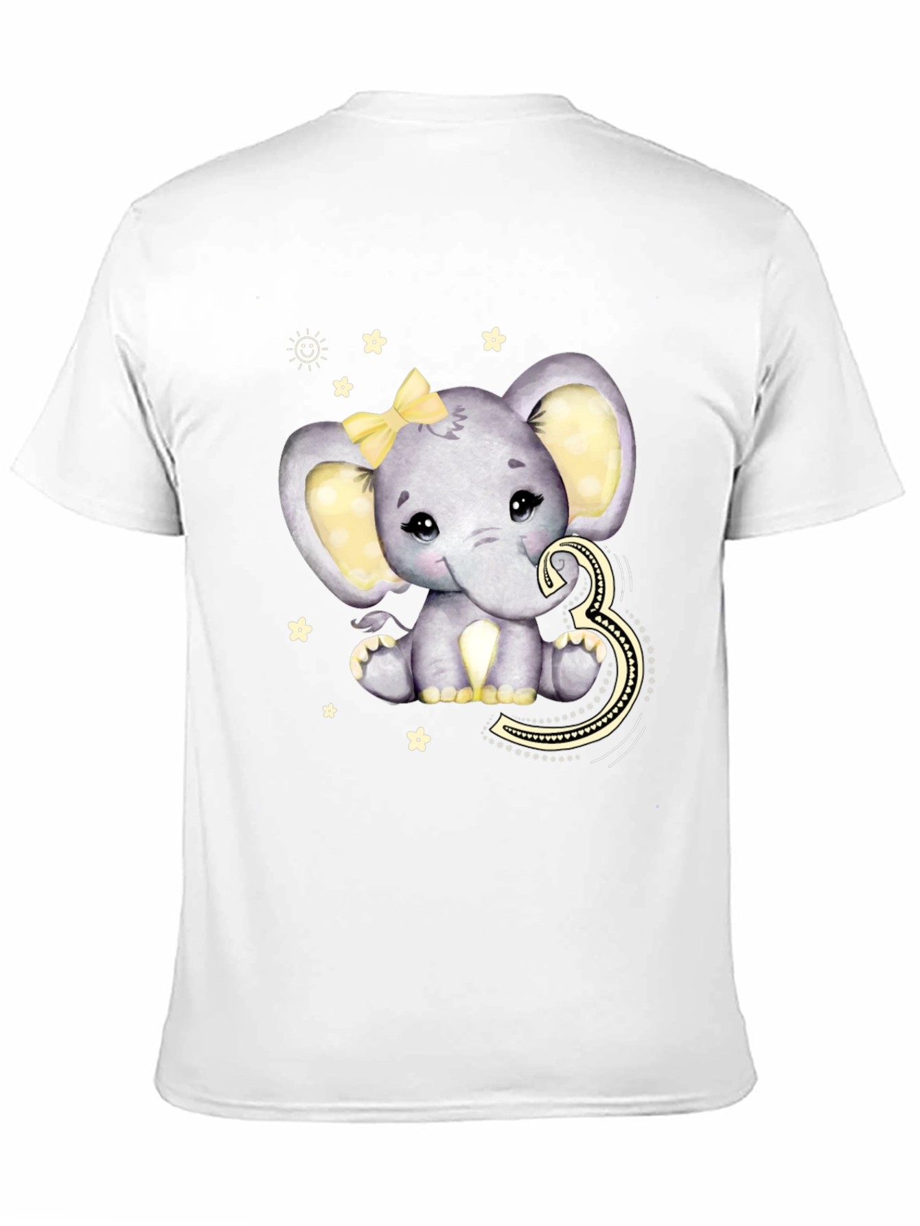 Cute Elephant 3rd Birthday T-Shirt