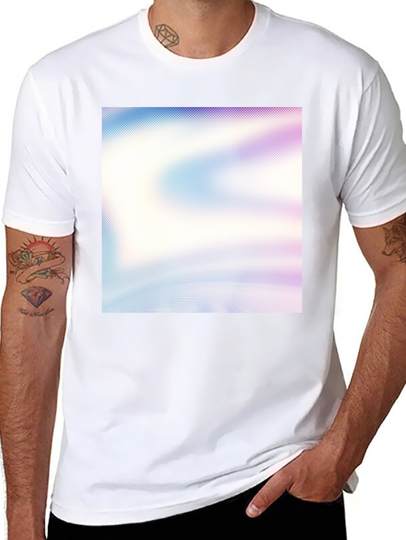 Abstract Graphic Tee - Soft Blend Modern Fit