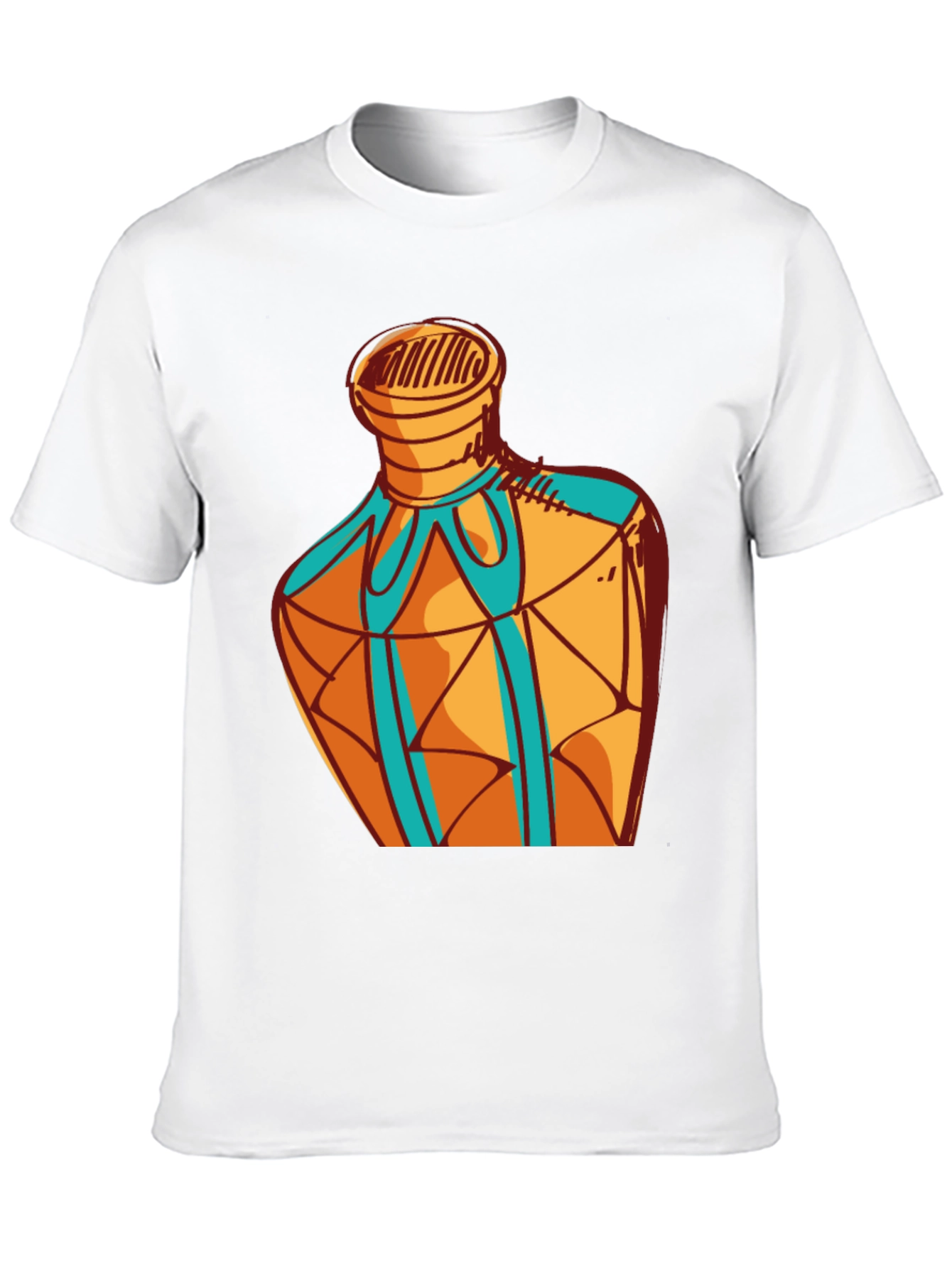 Geometric Bottle Design Graphic Tee