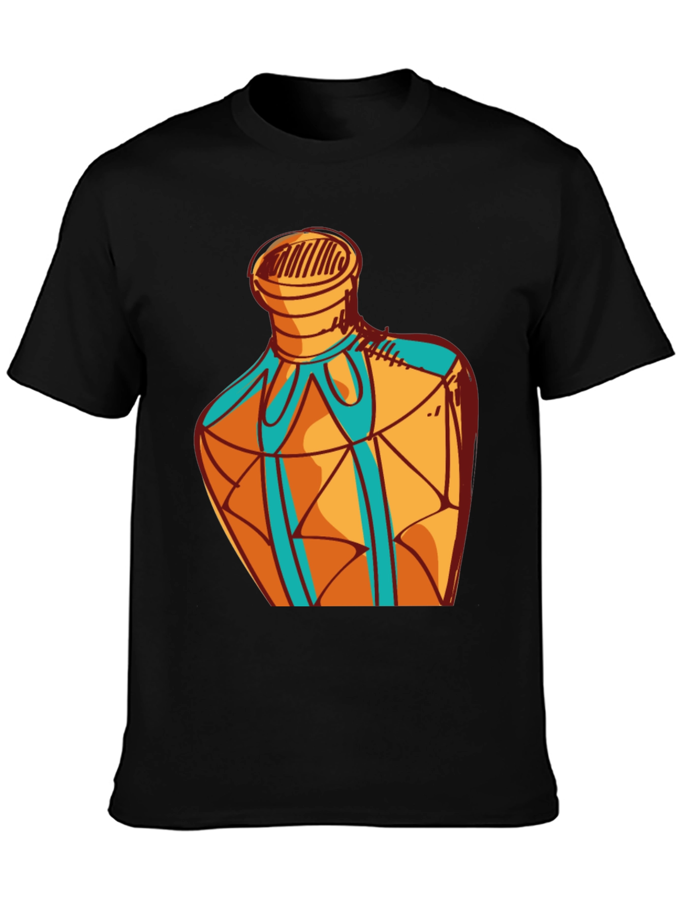 Geometric Bottle Design Graphic Tee