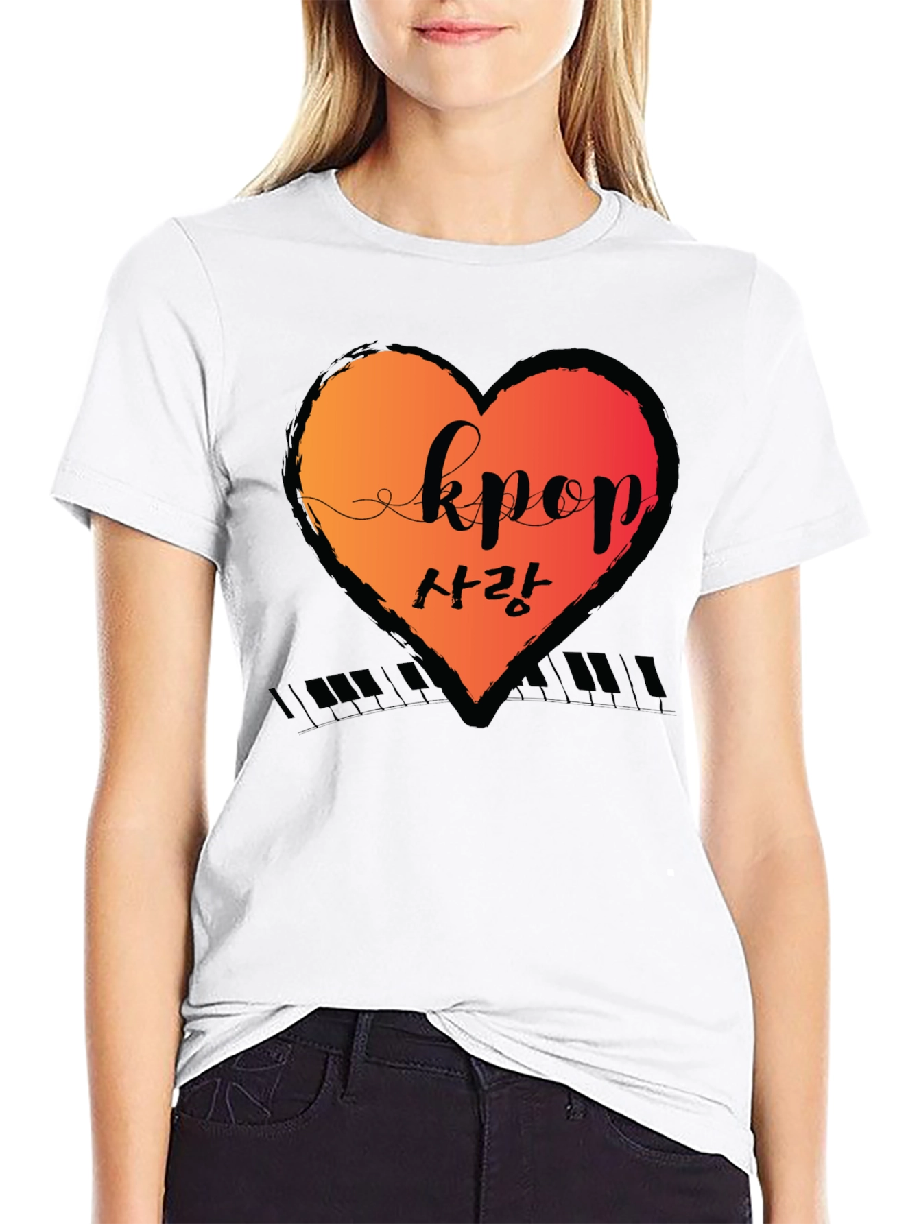 Kpop Love Heart T-Shirt
