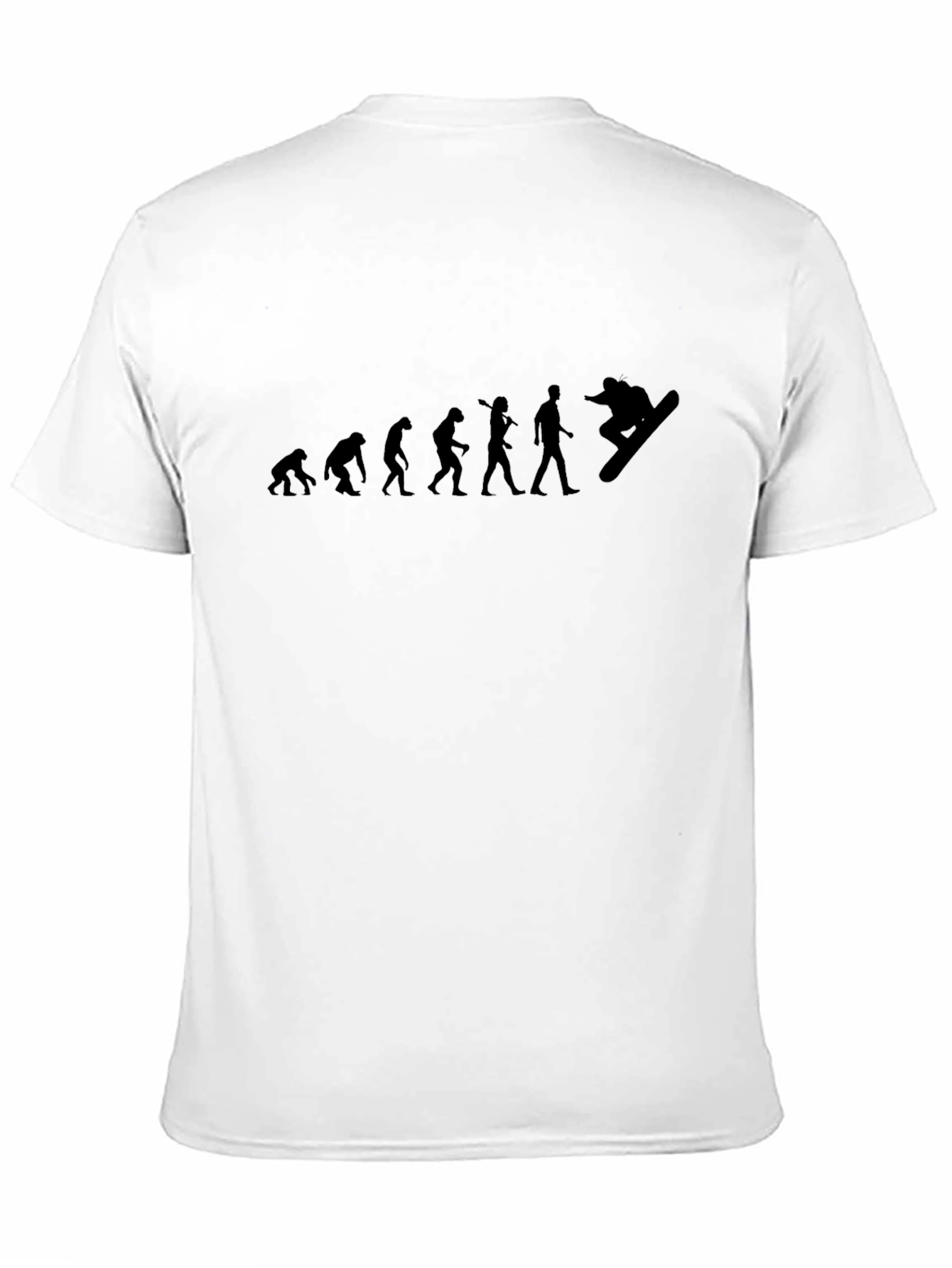 Evolution of Snowboarding Black T-Shirt