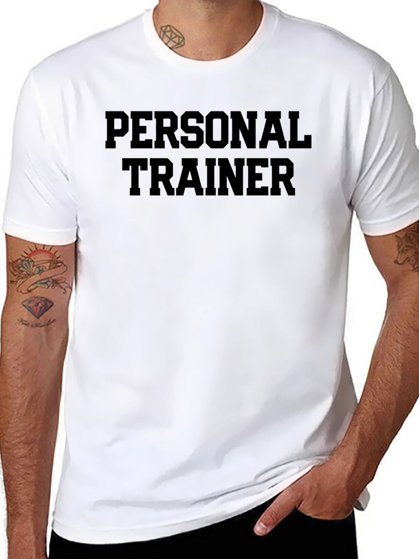 Personal Trainer Black Graphic T-Shirt