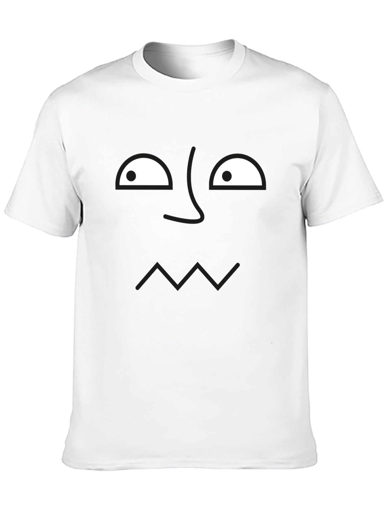 Funny Face Graphic T-Shirt - Mens Black Tee