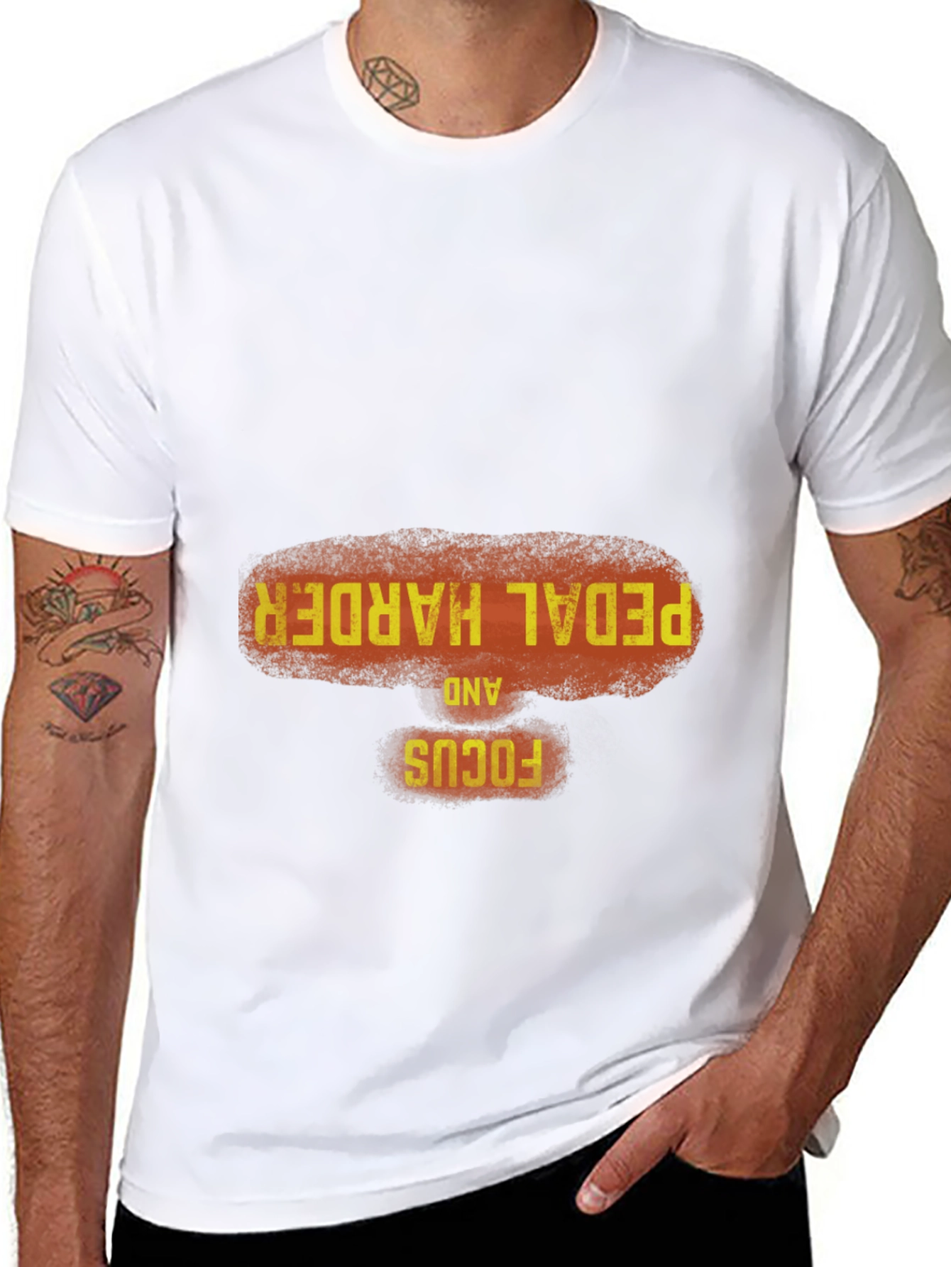 Pedal Harder Focus Graphic Tee - Casual Style