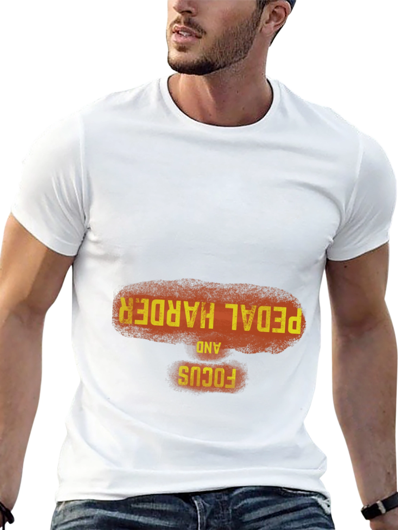 Pedal Harder Focus Graphic Tee - Casual Style