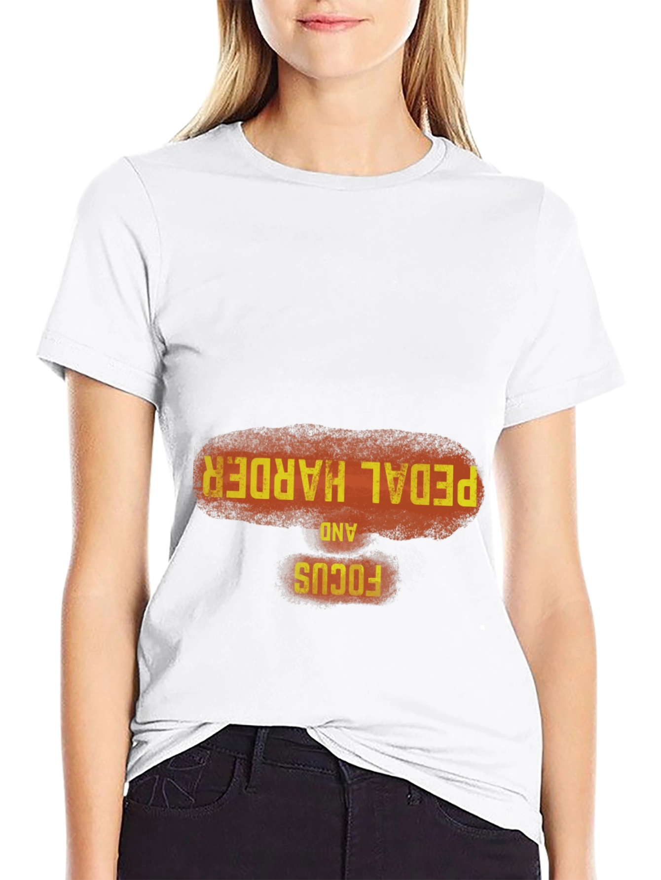 Pedal Harder Focus Graphic Tee - Casual Style