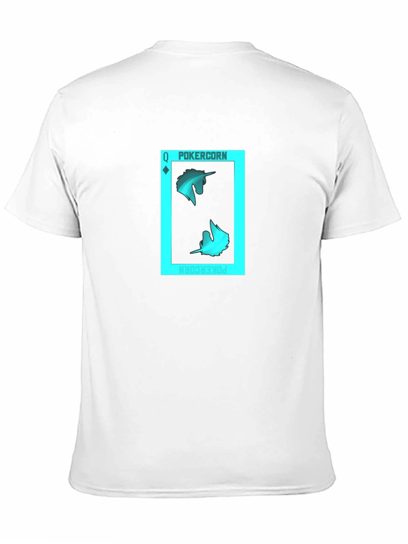 PokerCORN Queen Black T-Shirt