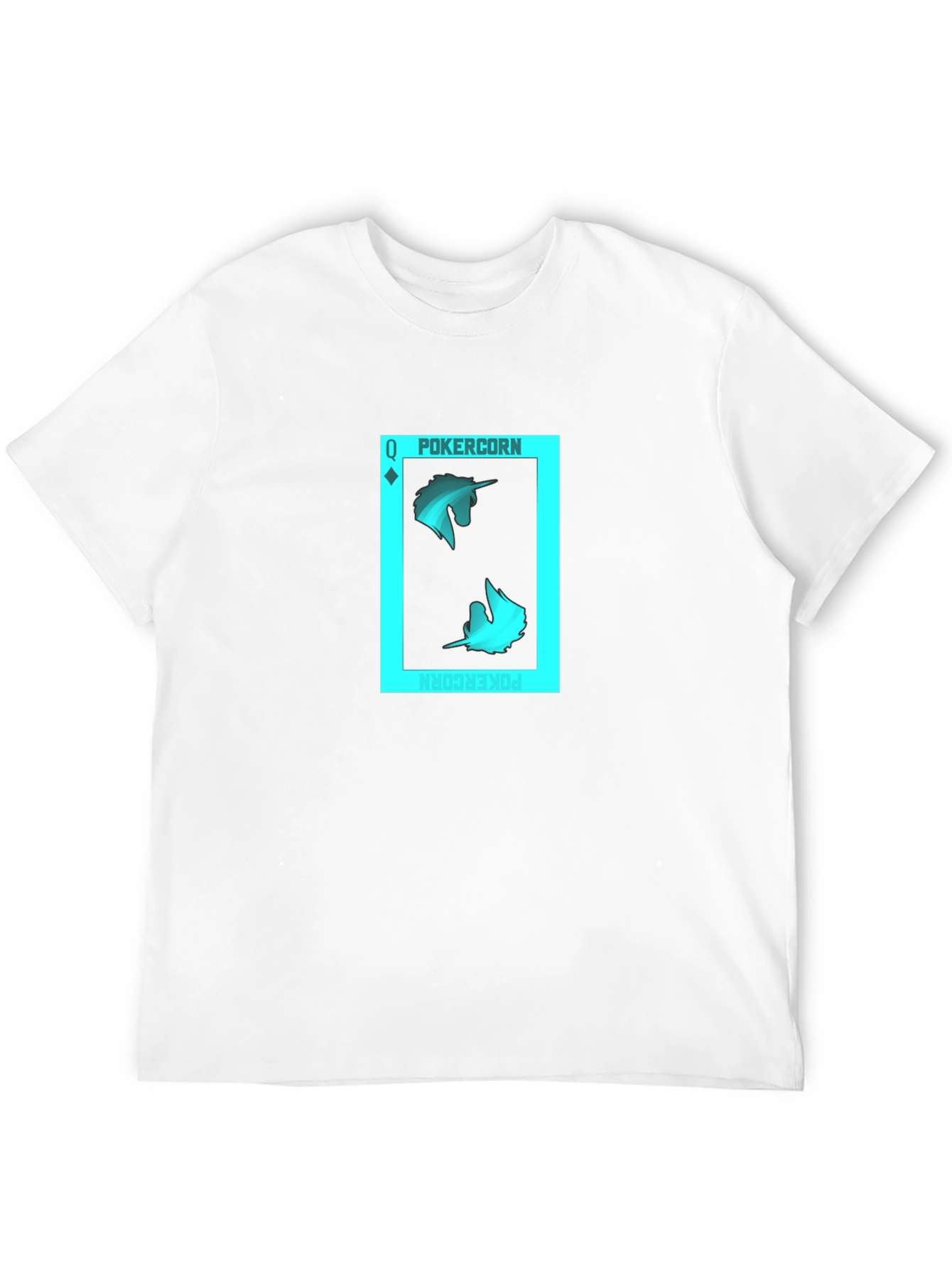 PokerCORN Queen Black T-Shirt