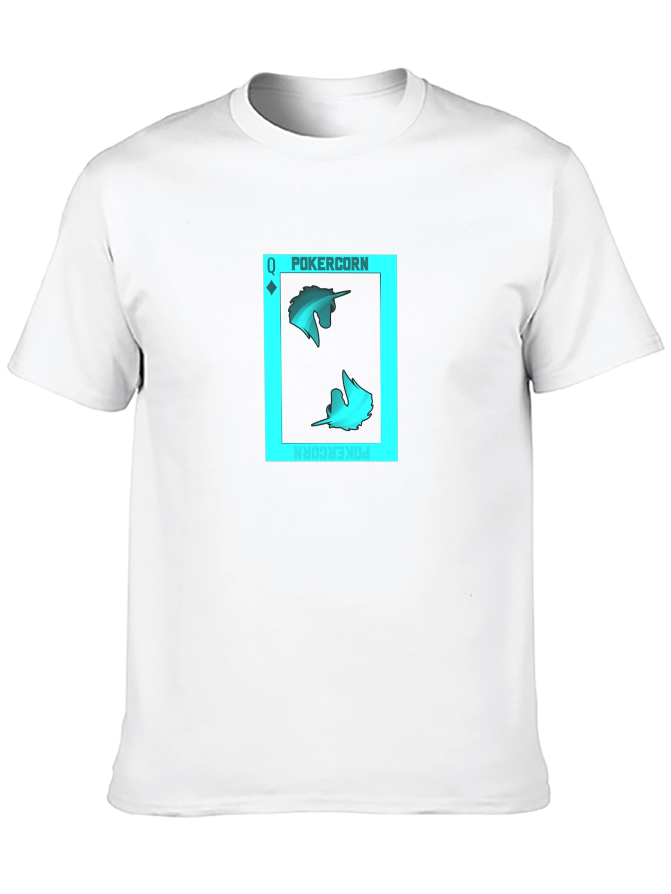 PokerCORN Queen Black T-Shirt