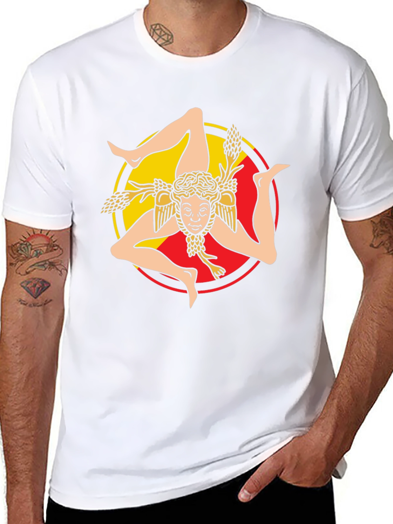 Sicily Trinacria Symbol T-Shirt
