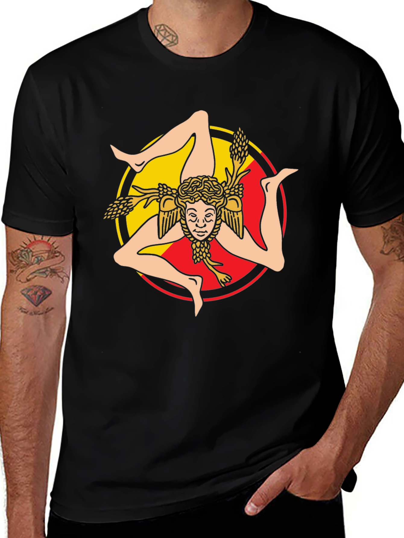 Sicily Trinacria Symbol T-Shirt