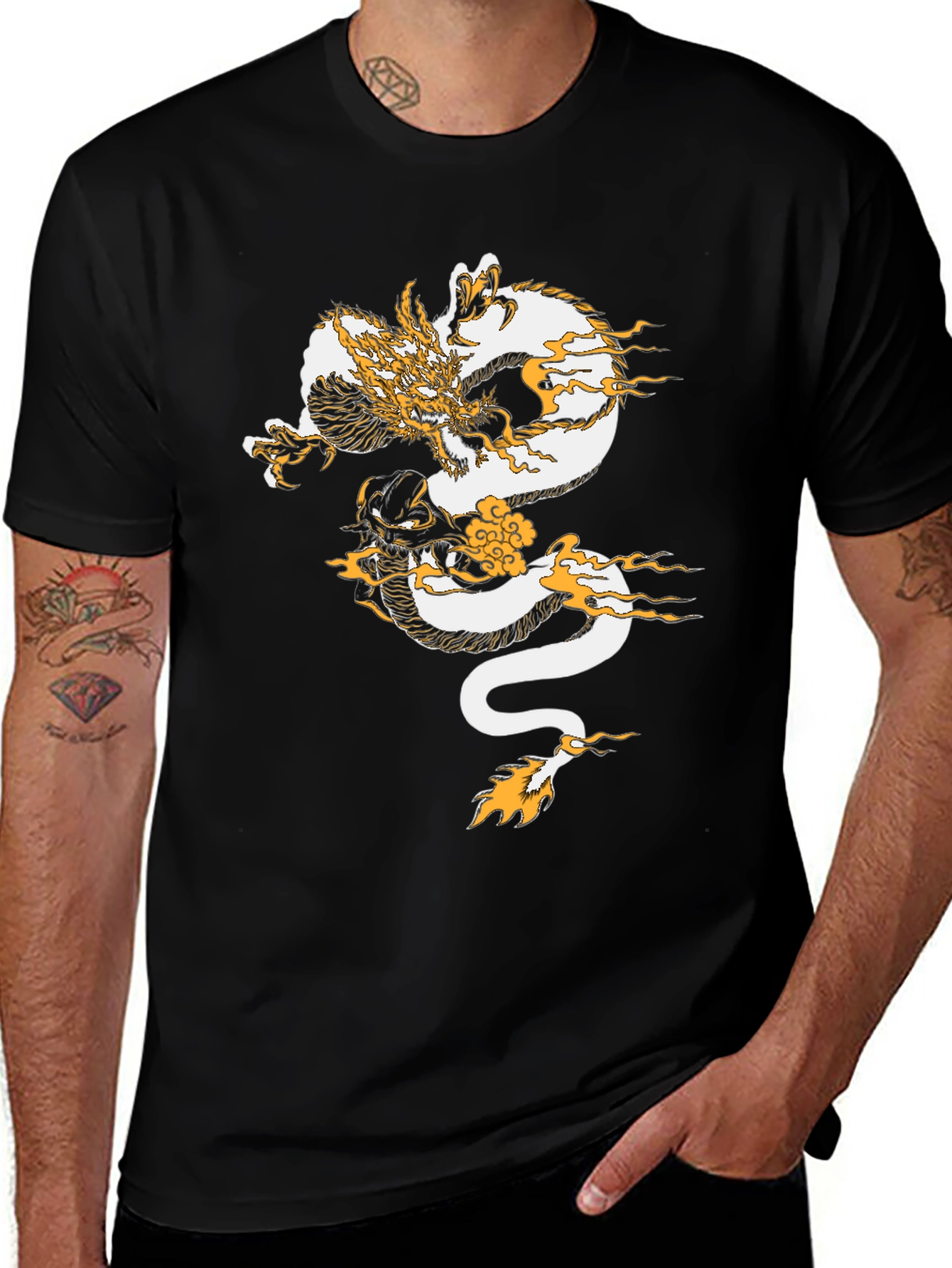 Dragon Graphic Tee - Black T-Shirt