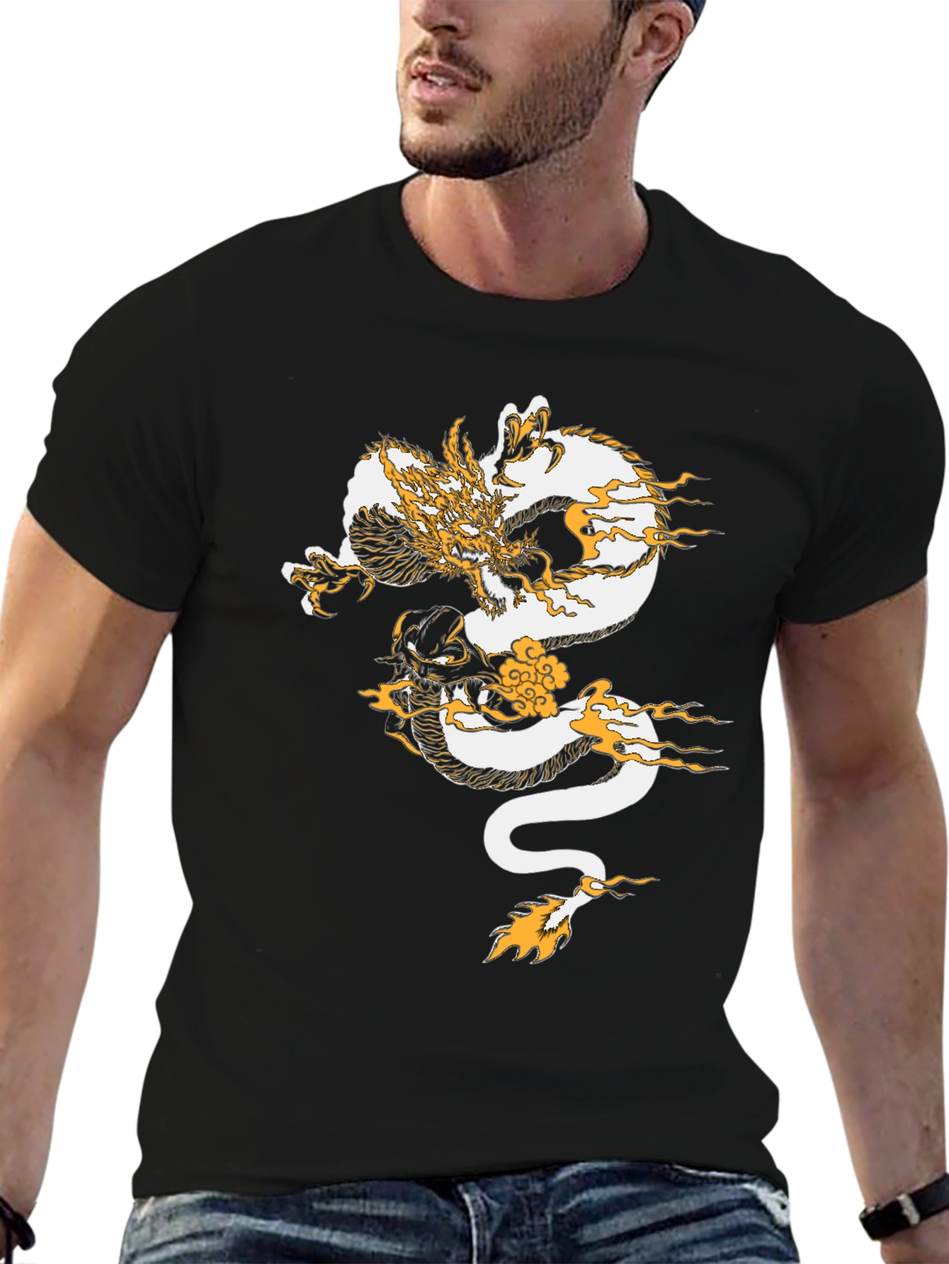 Dragon Graphic Tee - Black T-Shirt