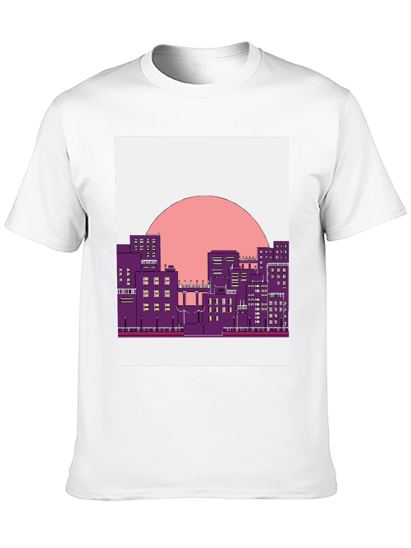 Retro Cityscape Graphic T-Shirt - Urban Style