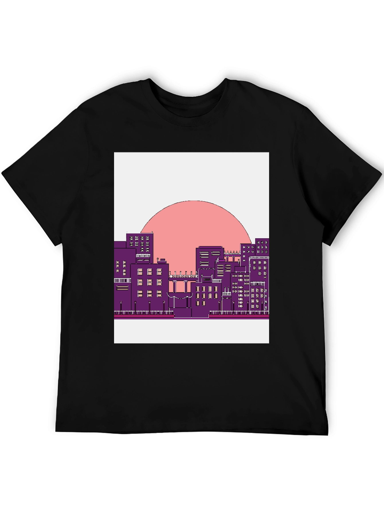 Retro Cityscape Graphic T-Shirt - Urban Style