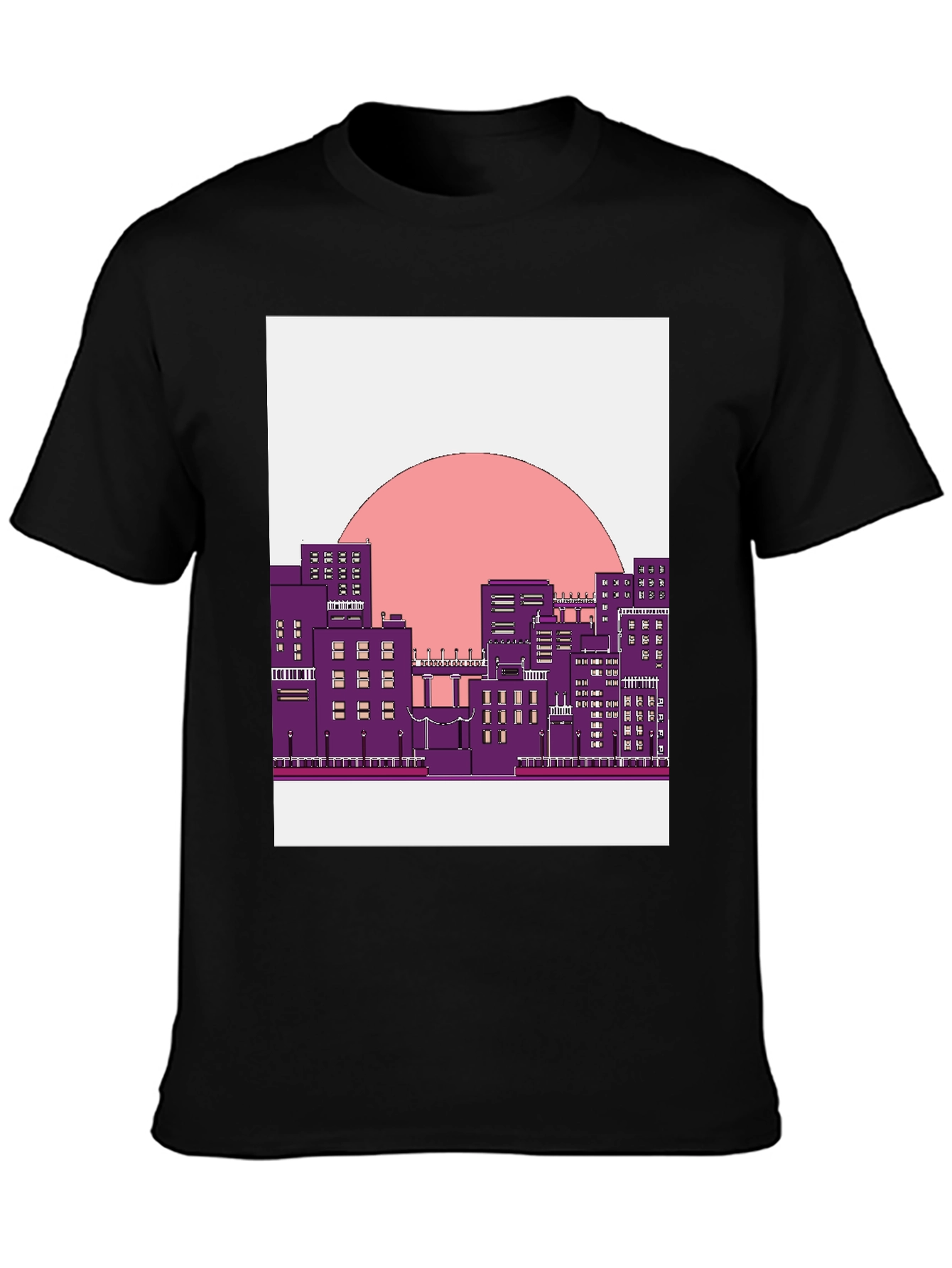 Retro Cityscape Graphic T-Shirt - Urban Style