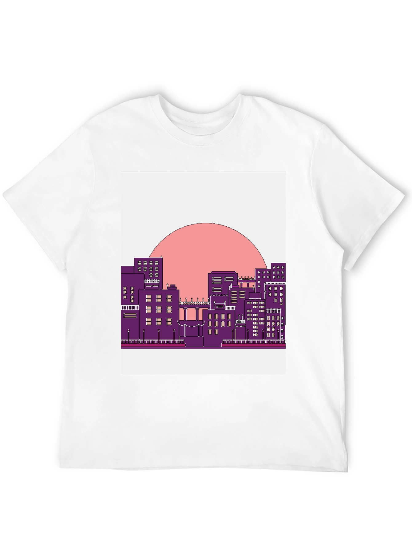 Retro Cityscape Graphic T-Shirt - Urban Style