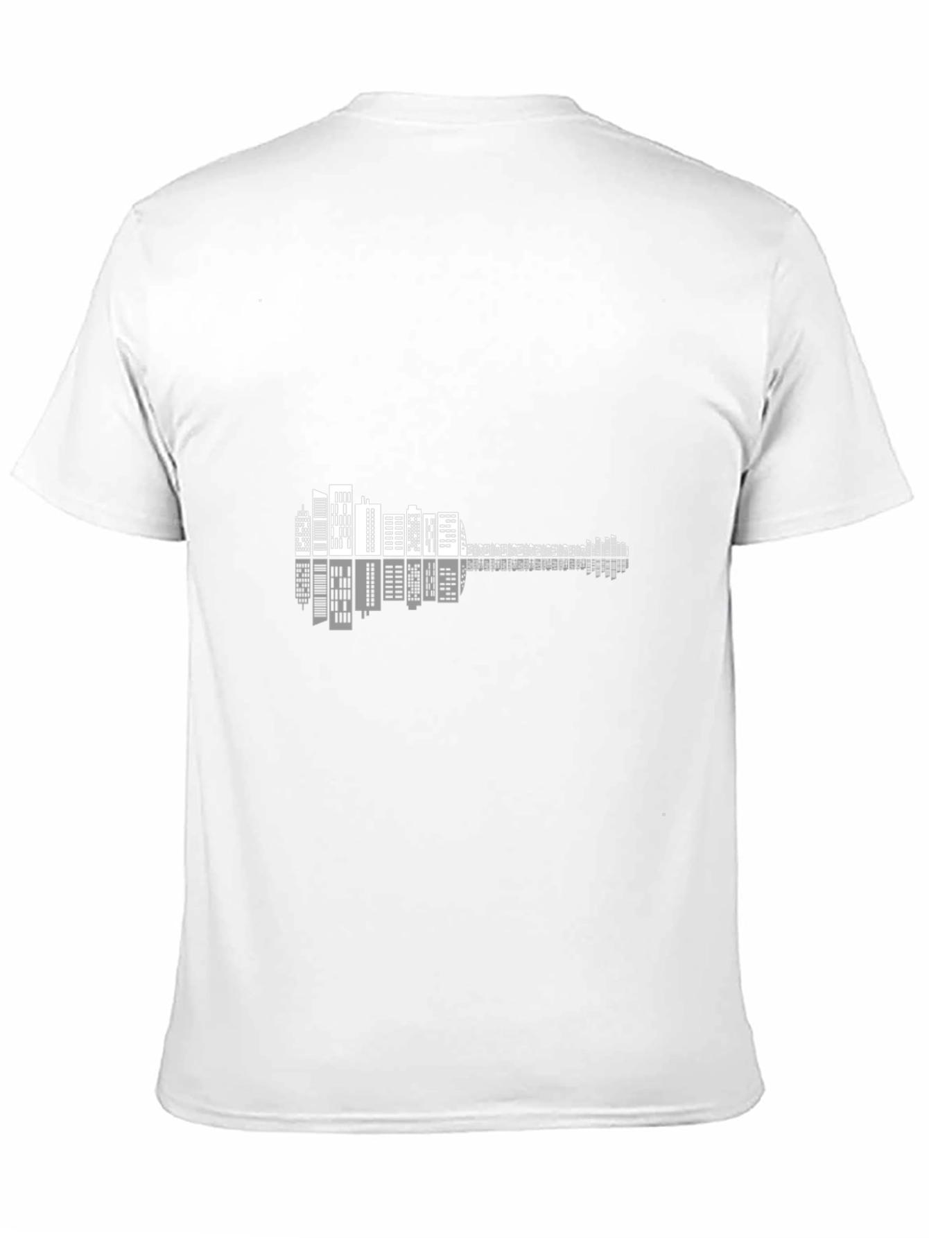 Cityscape Guitar Graphic Tee - Black
