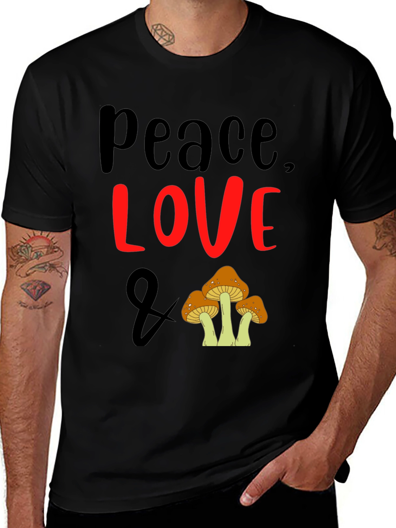 Peace Love and Mushrooms T-Shirt