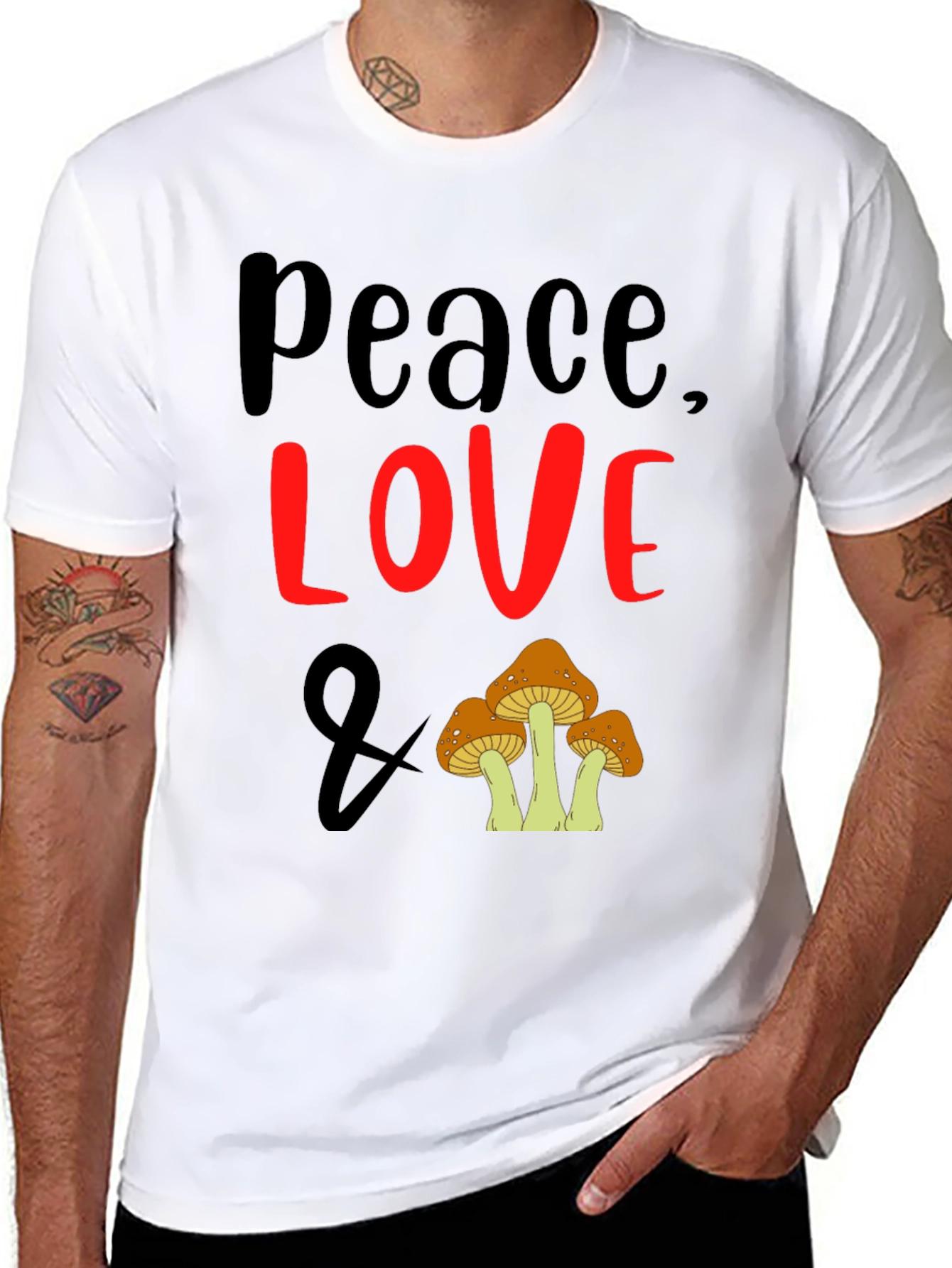 Peace Love and Mushrooms T-Shirt
