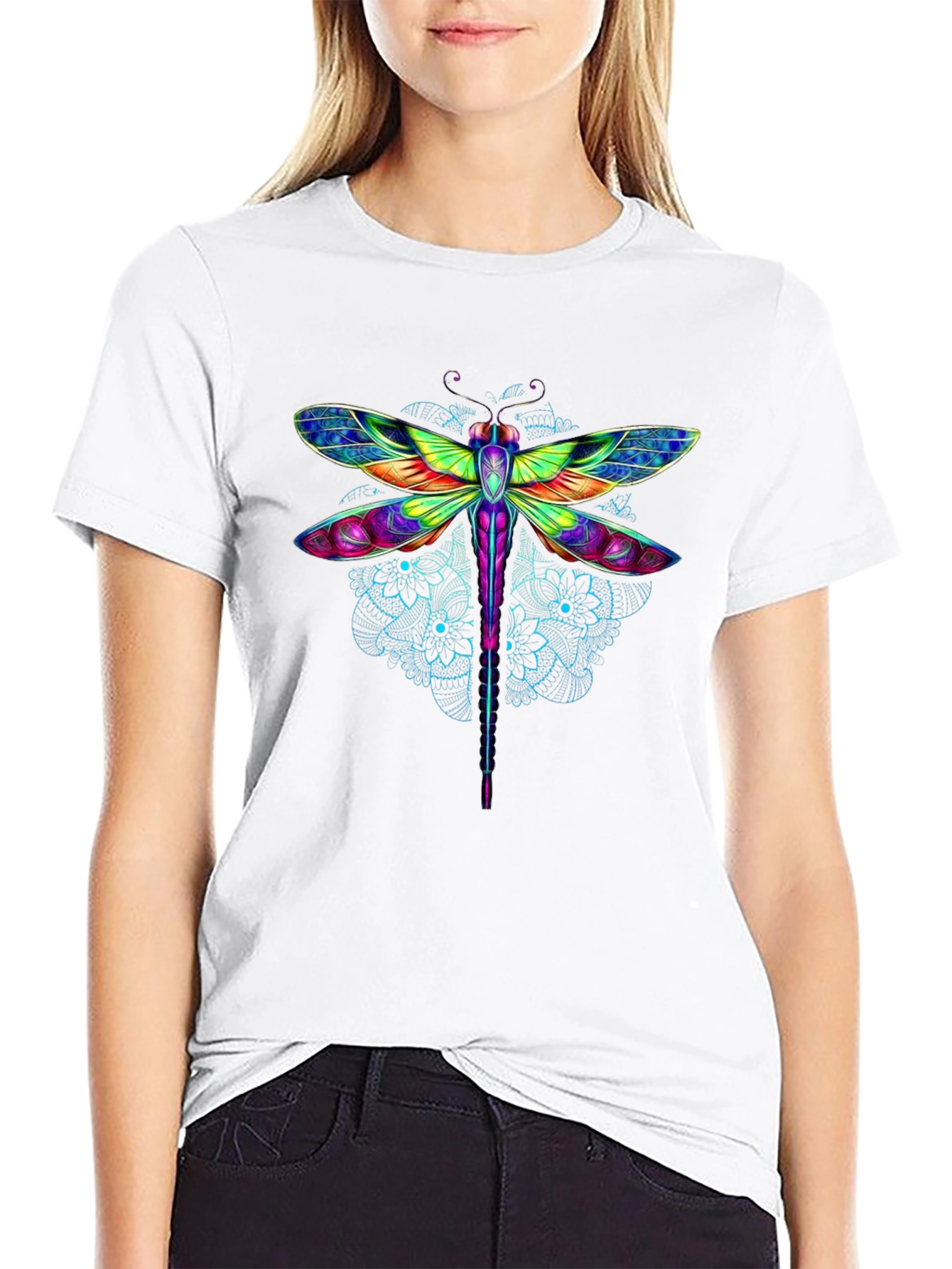 Vibrant Dragonfly Graphic Tee - Stylish & Unique
