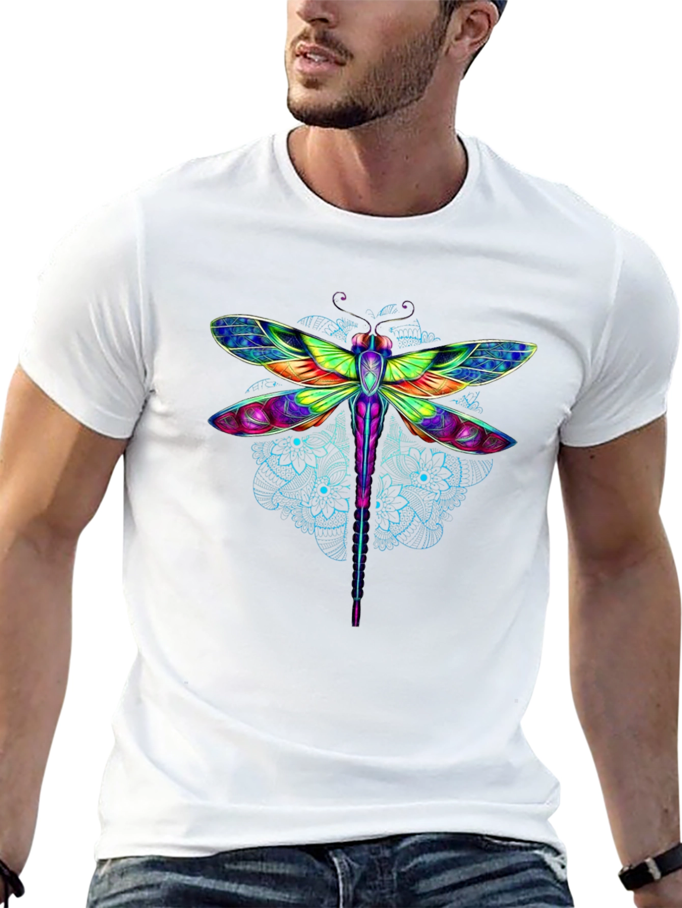 Vibrant Dragonfly Graphic Tee - Stylish & Unique