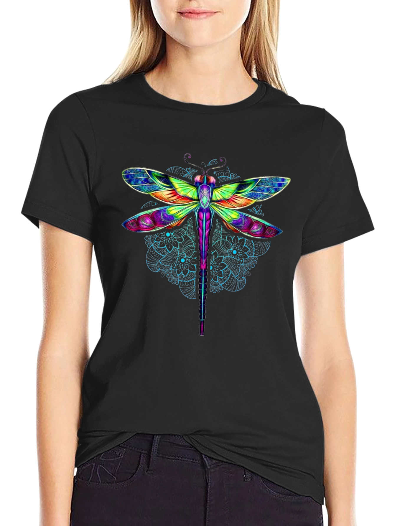 Vibrant Dragonfly Graphic Tee - Stylish & Unique