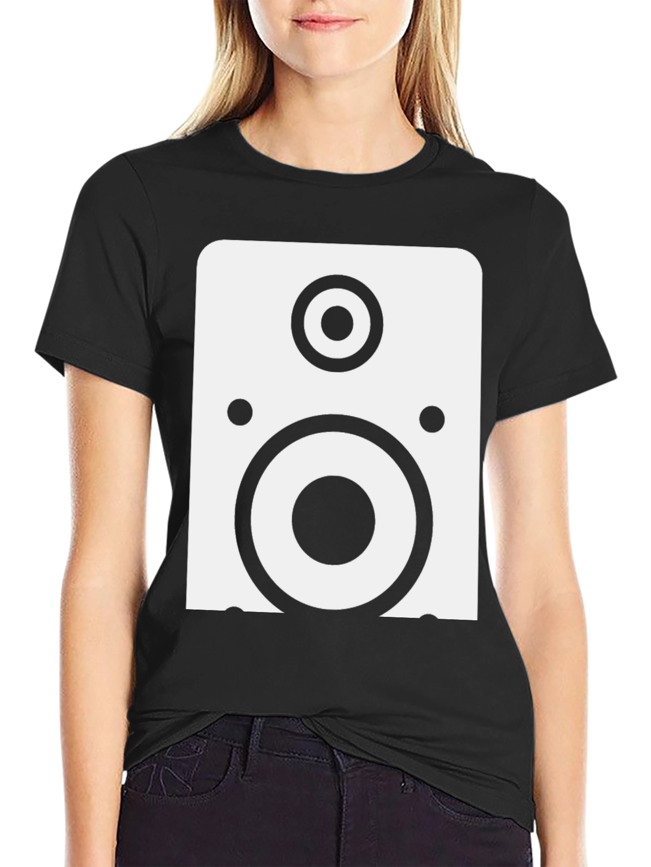 Speaker Graphic Black T-Shirt