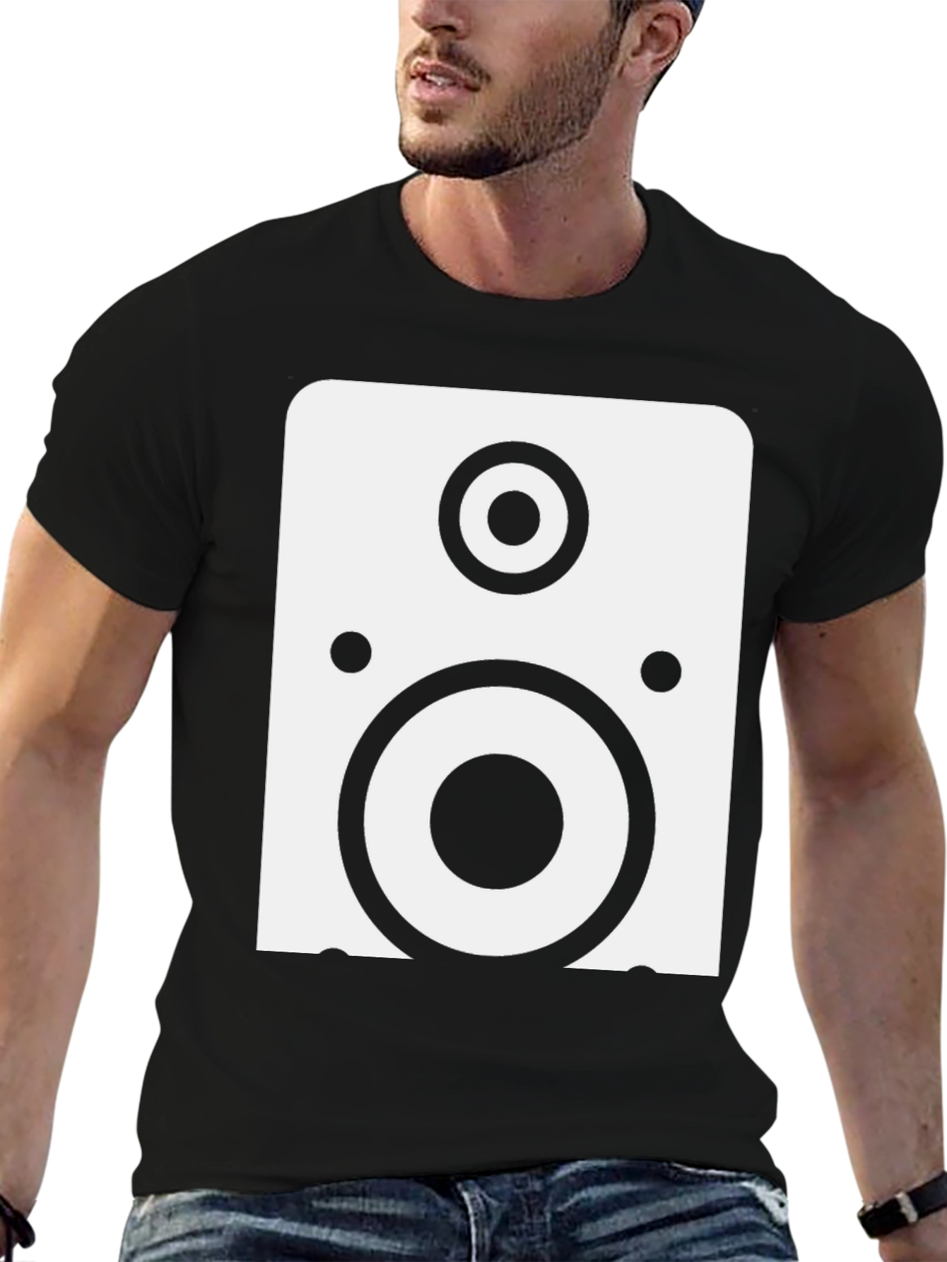 Speaker Graphic Black T-Shirt