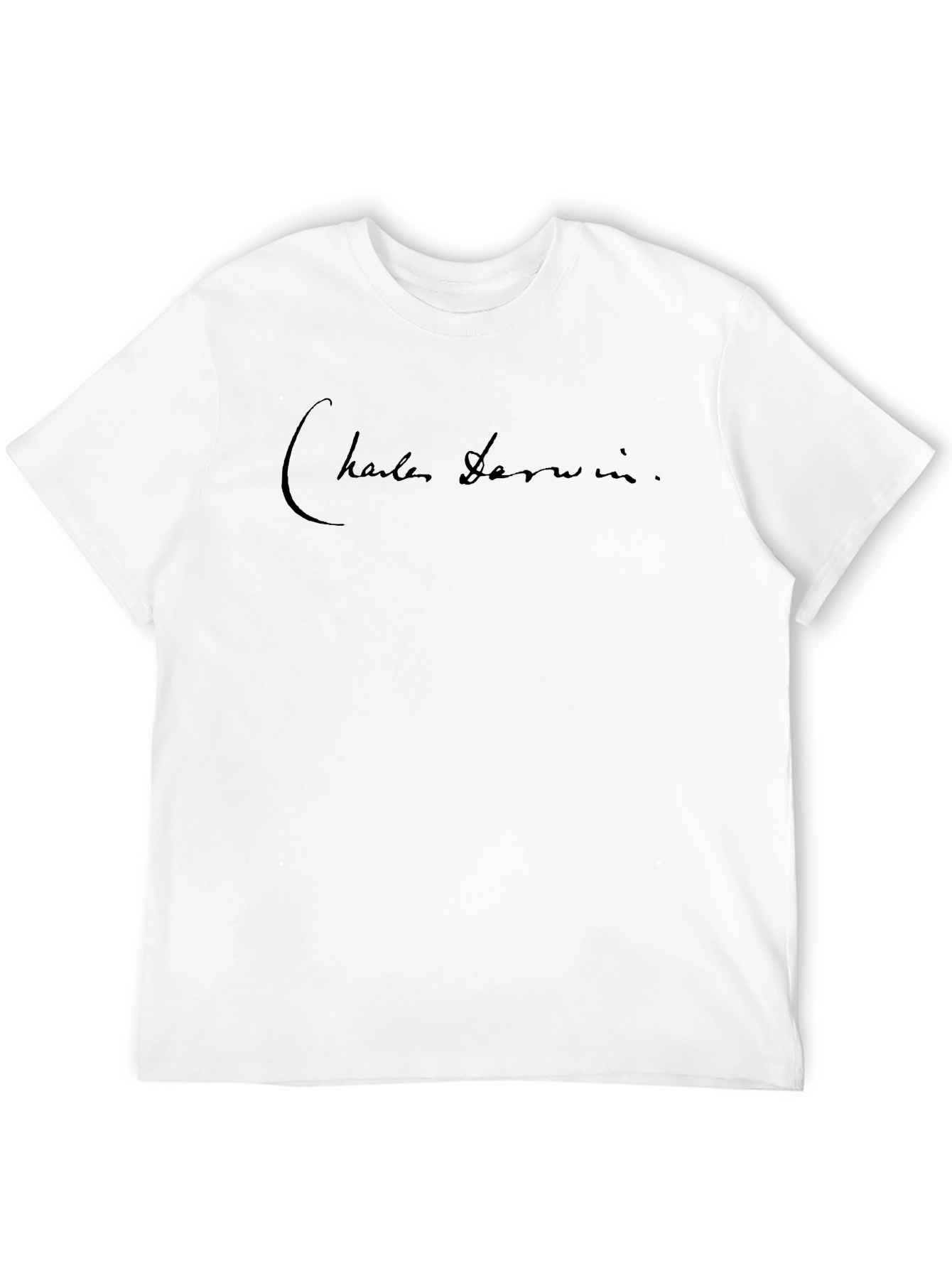 Charles Darwin Signature T-Shirt - Black